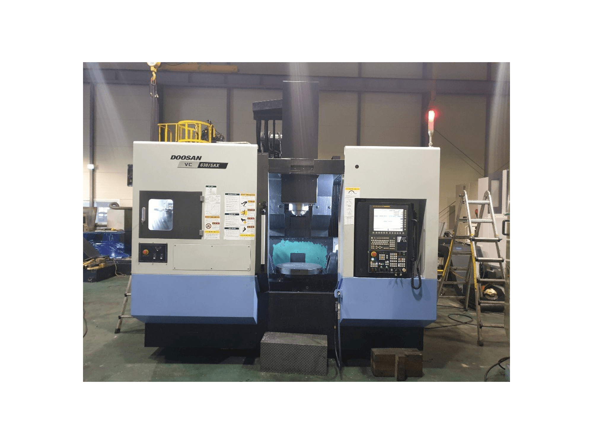 Front view of Doosan VC630/5AX machine
