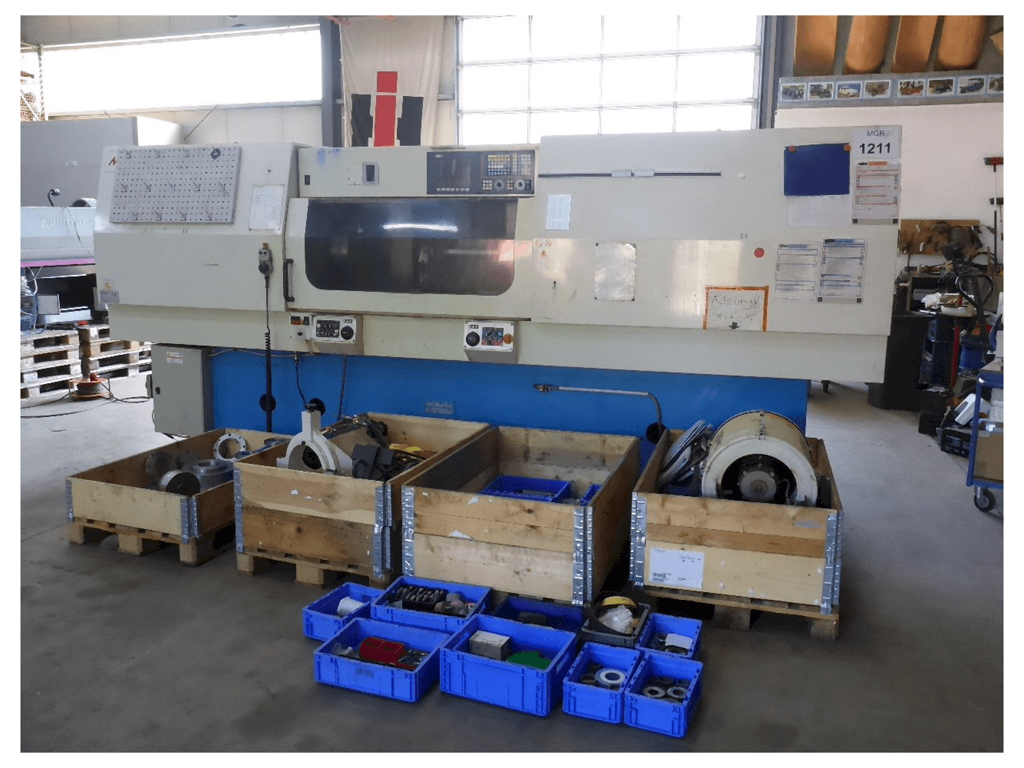 Front view of MORARA Heavy Quick I/E 1000 CNC machine