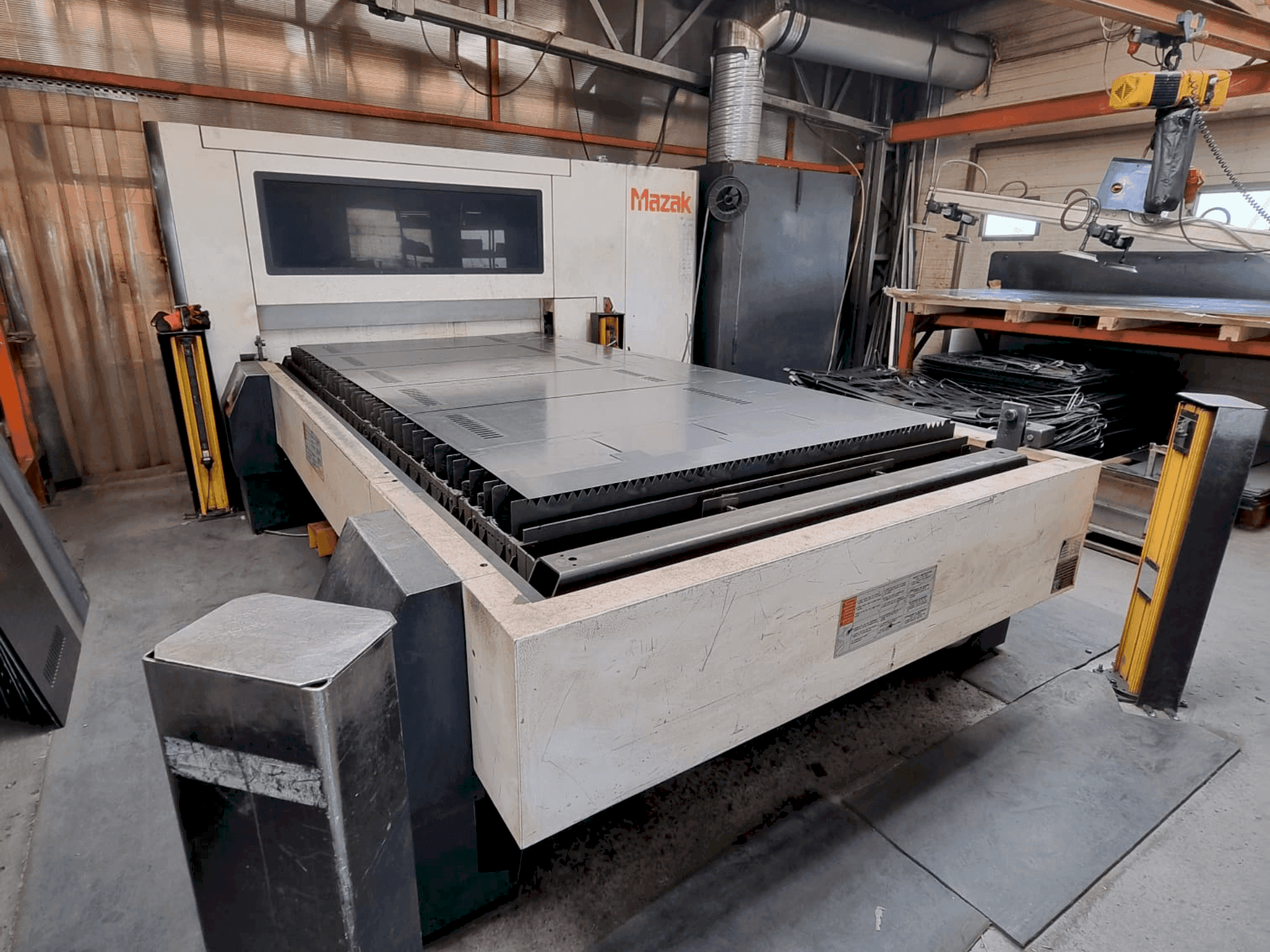 Front view of Mazak OPTIPLEX 3015 FIBER II machine