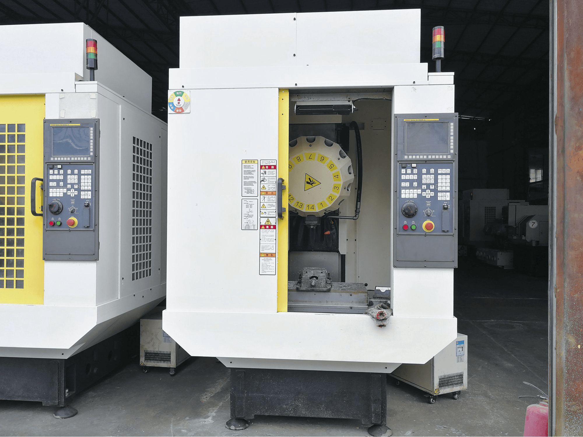Front view of FANUC α-D14MiA machine