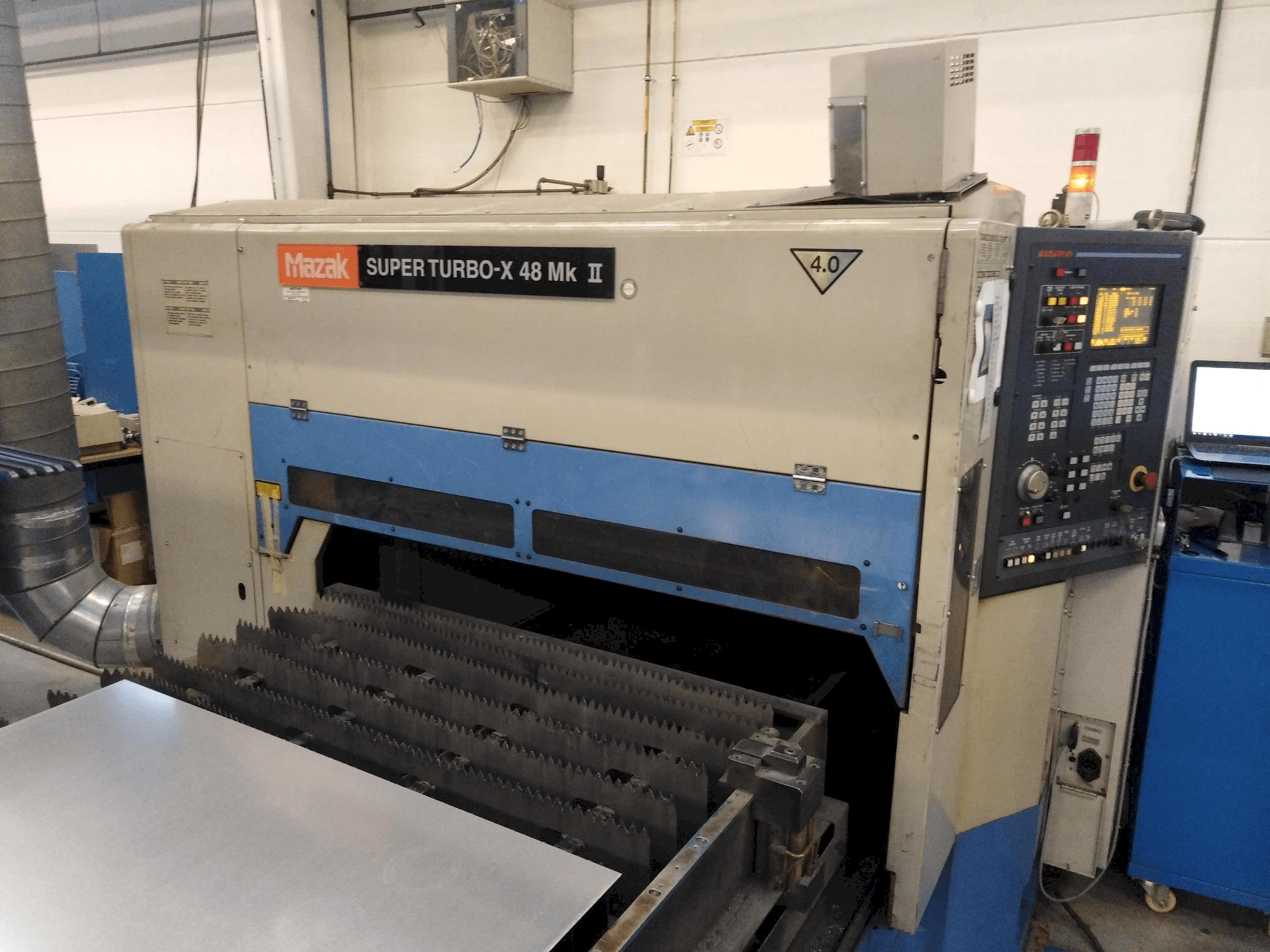 Front view of Mazak stx-48 Mark II machine