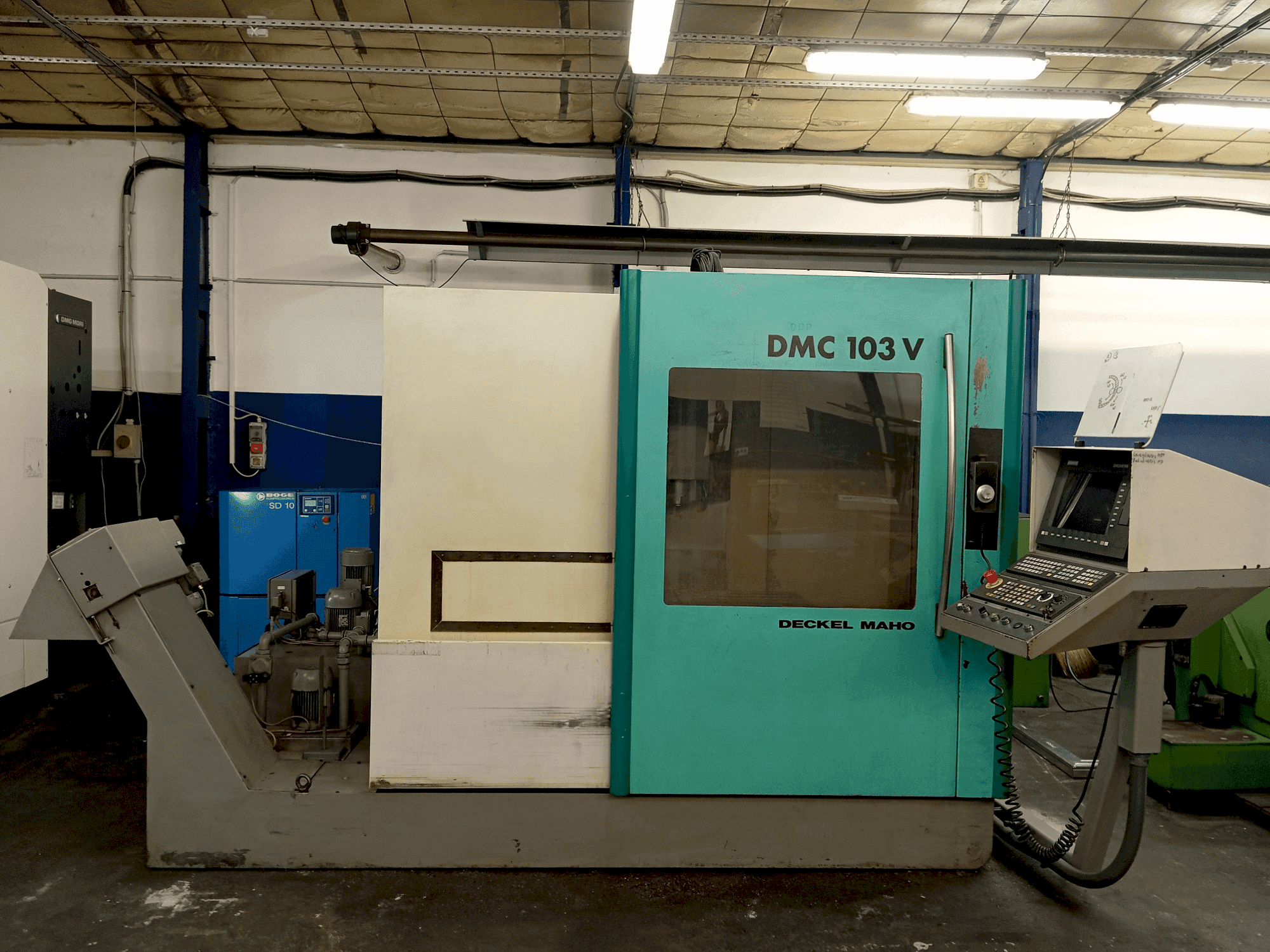 Front view of DECKEL MAHO DMC 103 V machine