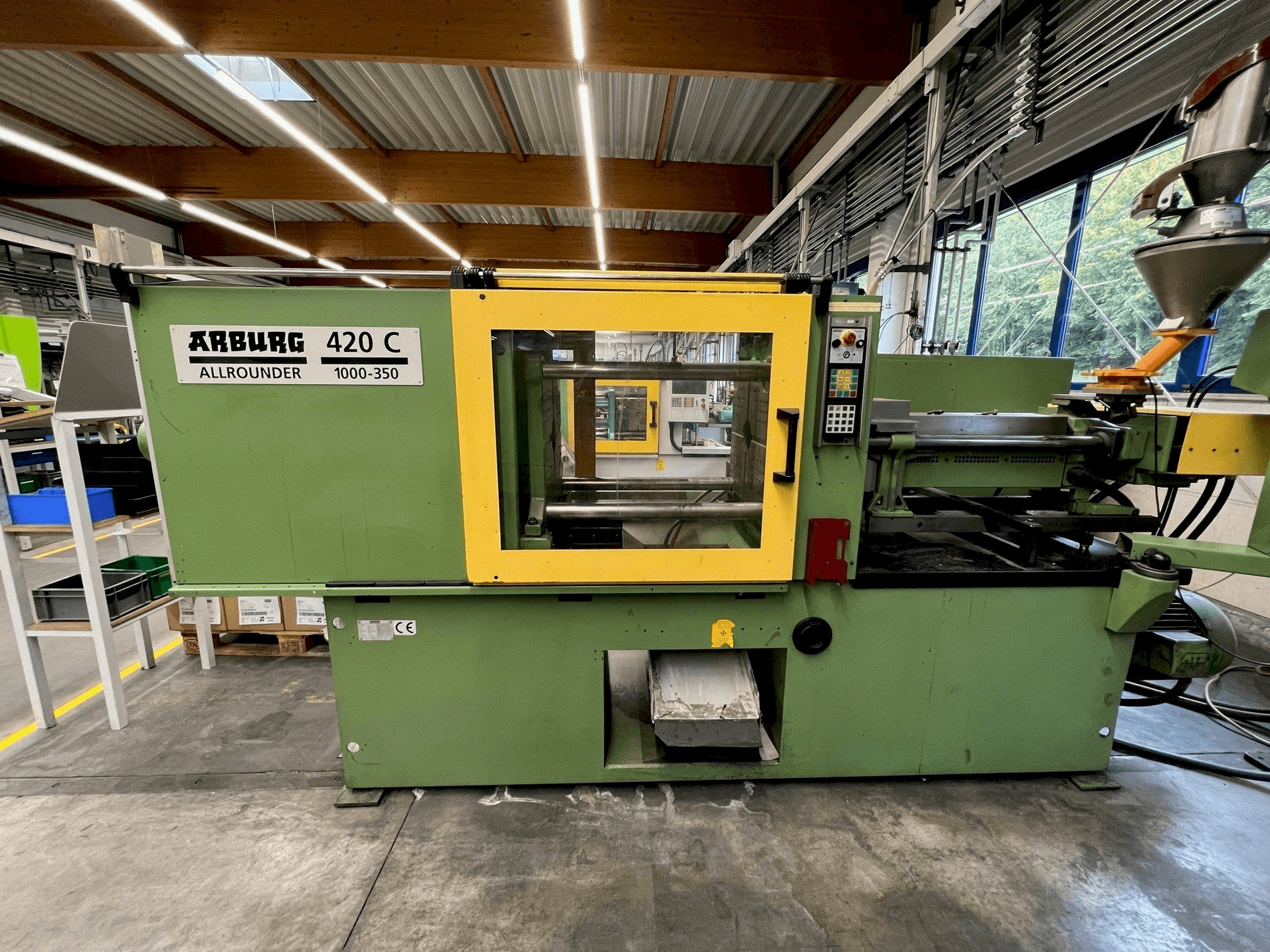 Front view of Arburg 420C 1000-350 machine