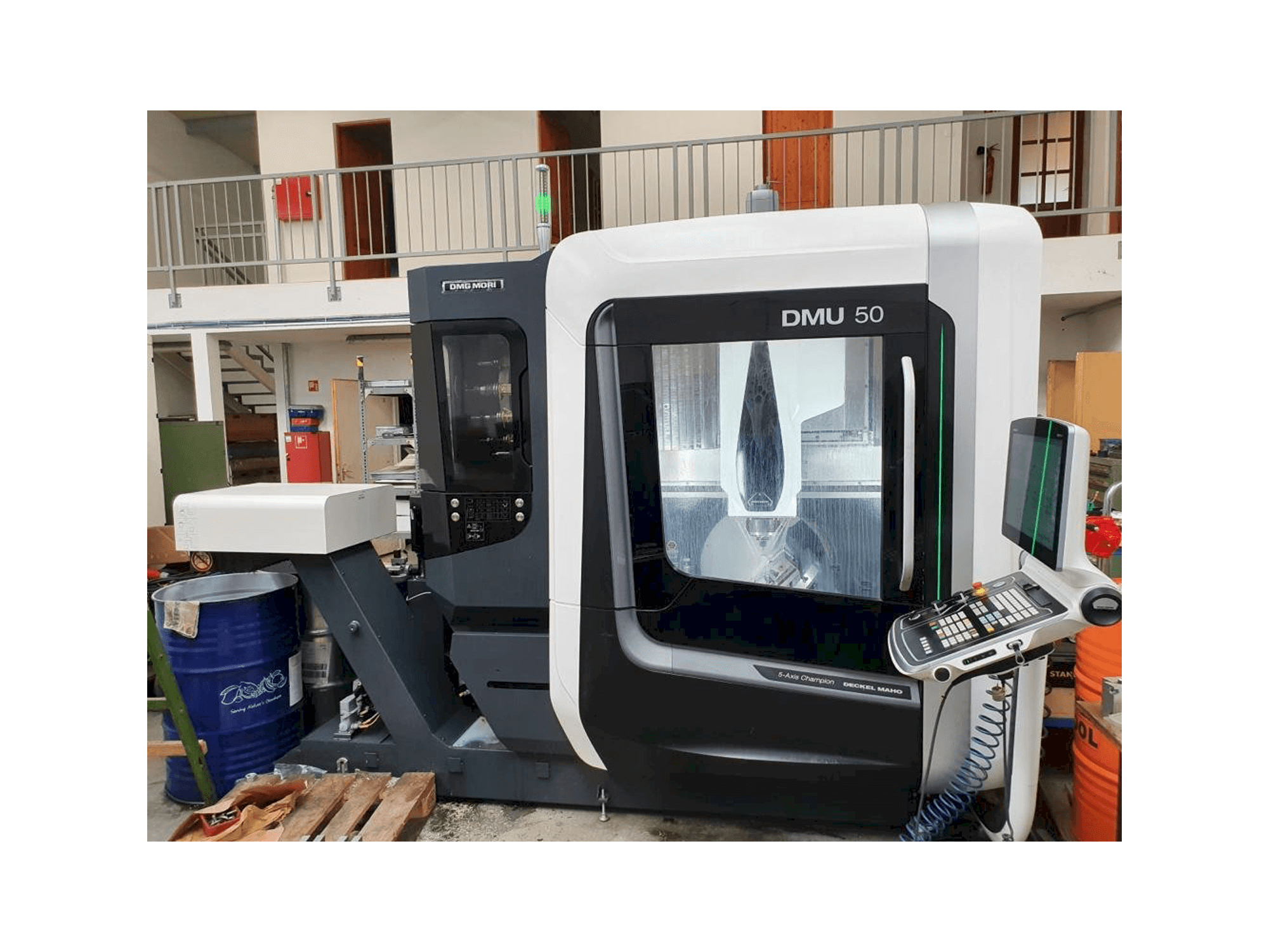 Front view of DMG MORI DMU 50 machine