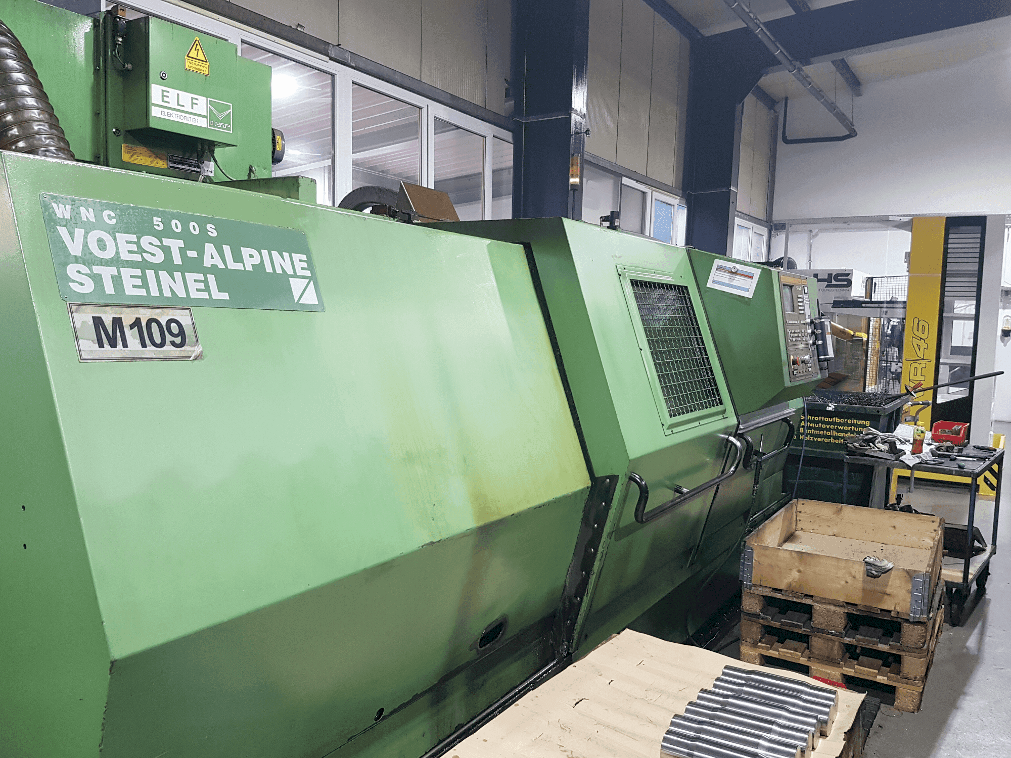 Front view of Voest Alpine WNC 500 S/1.6 machine