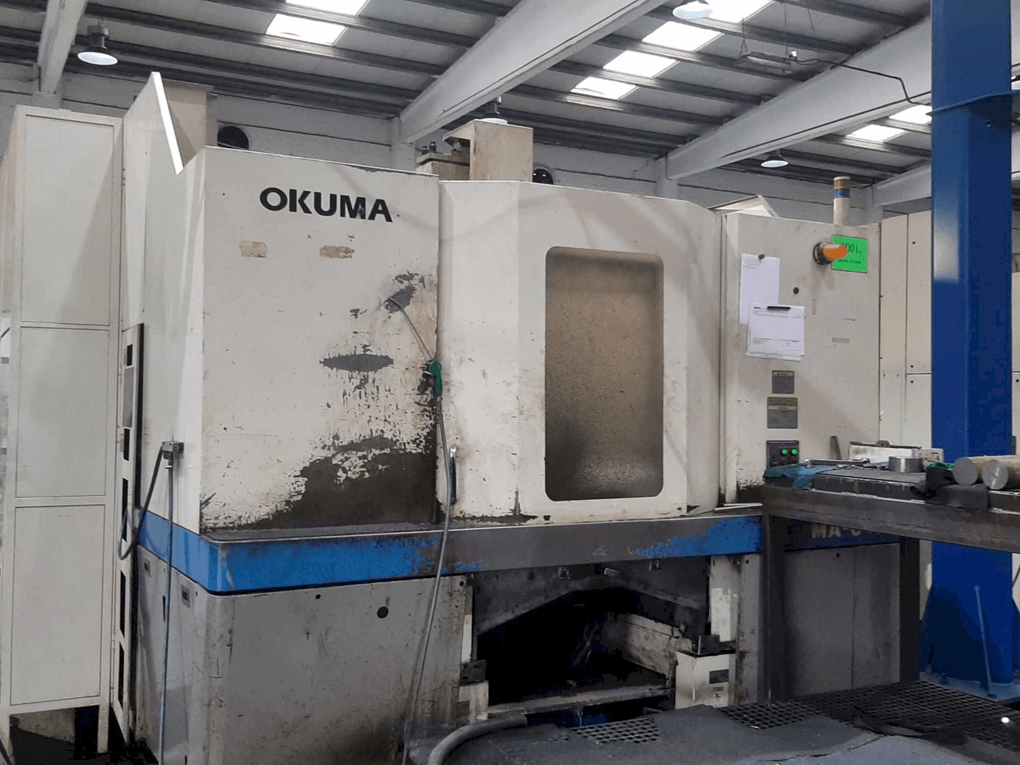 Front view of Okuma MA-60HB machine