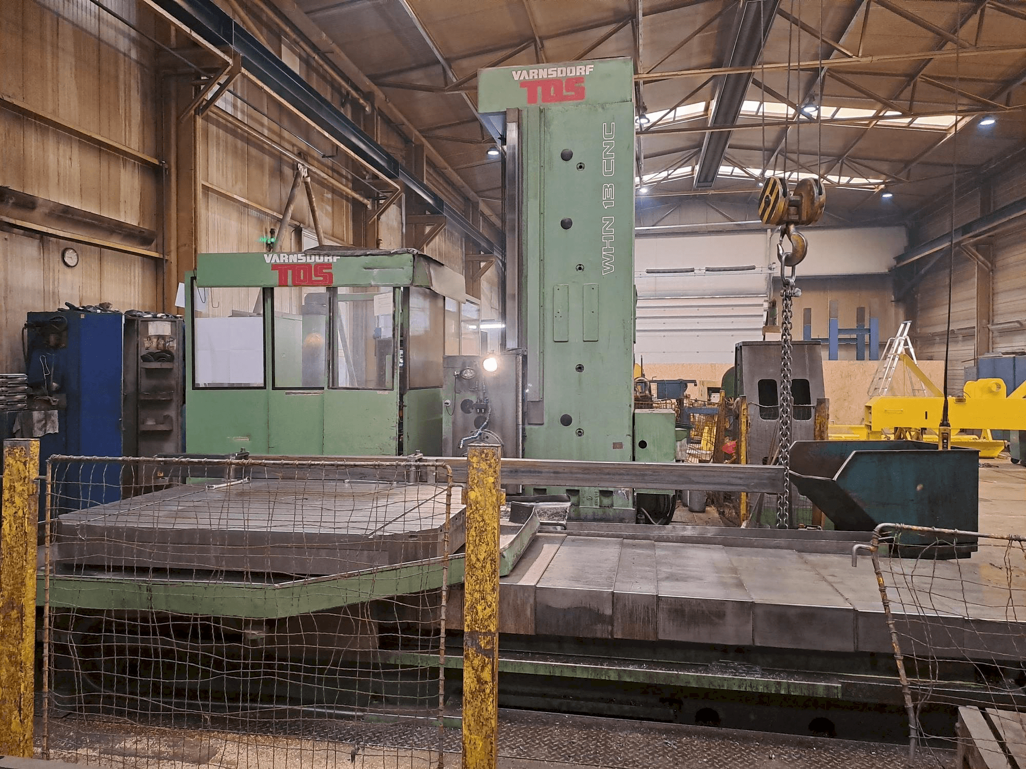 Front view of TOS WHN 13 CNC machine