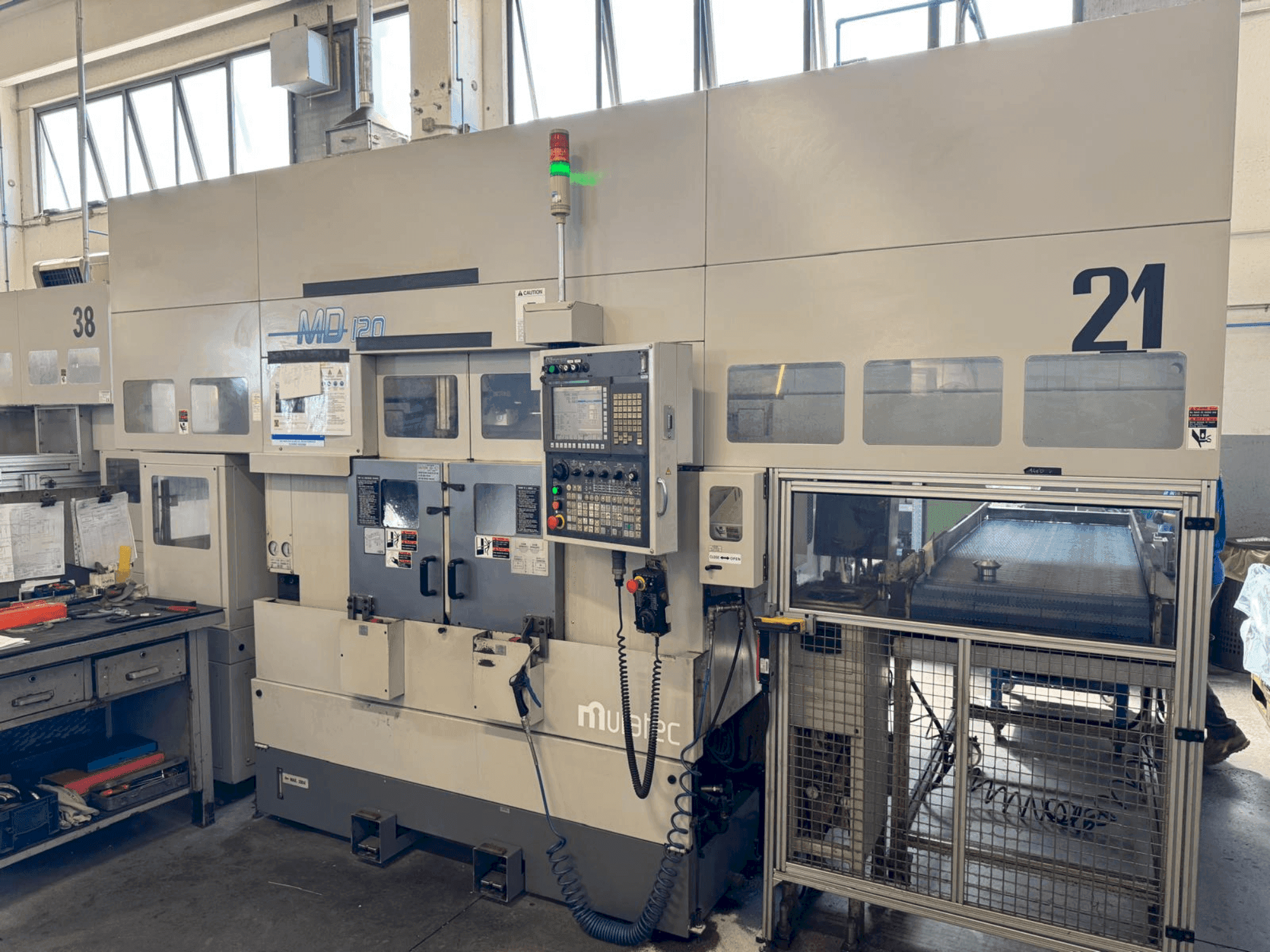 Front view of MURATA Model MURATEC MD 120 machine