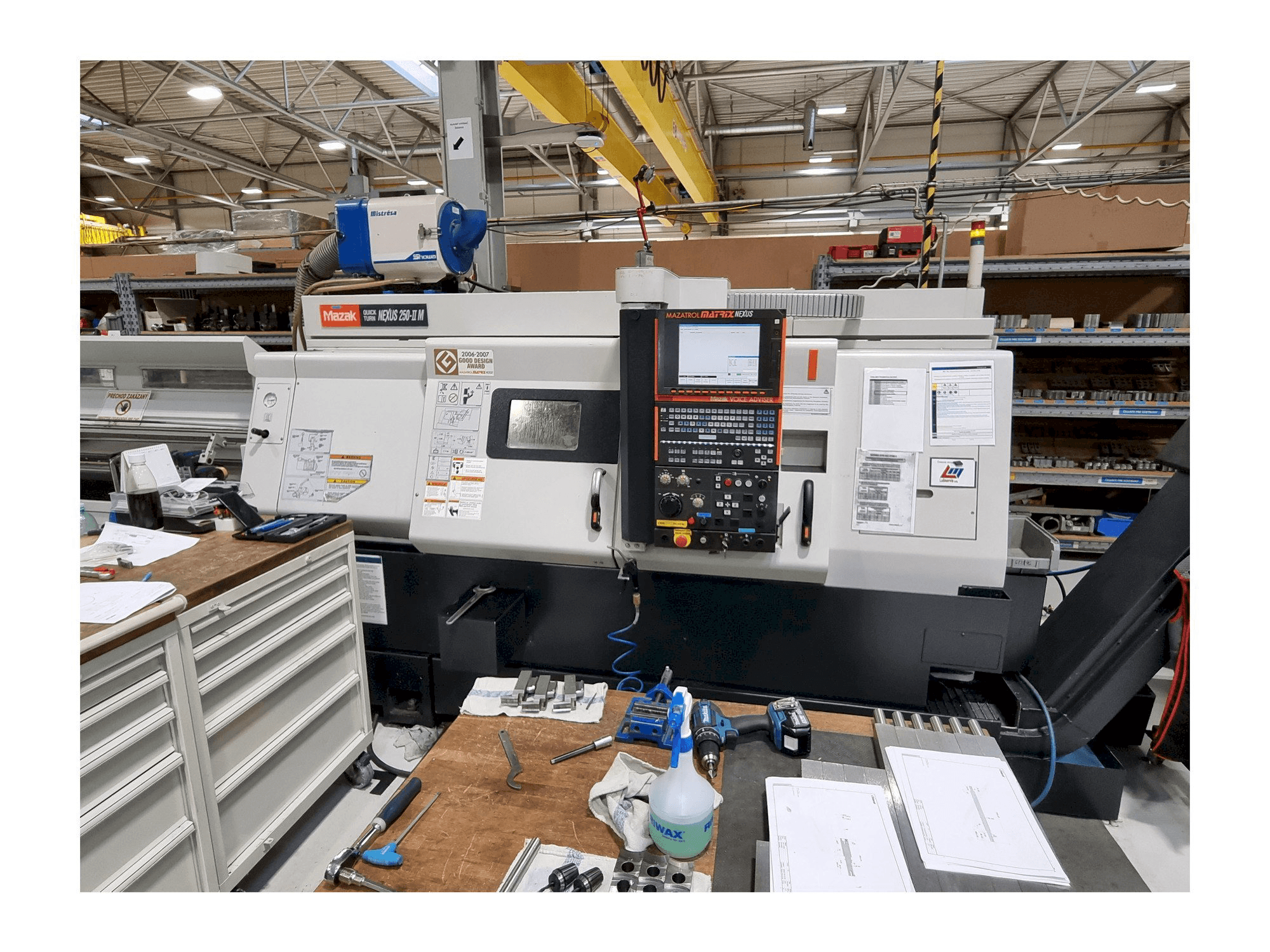 Front view of Mazak Quick Turn Nexus 250-IIM machine