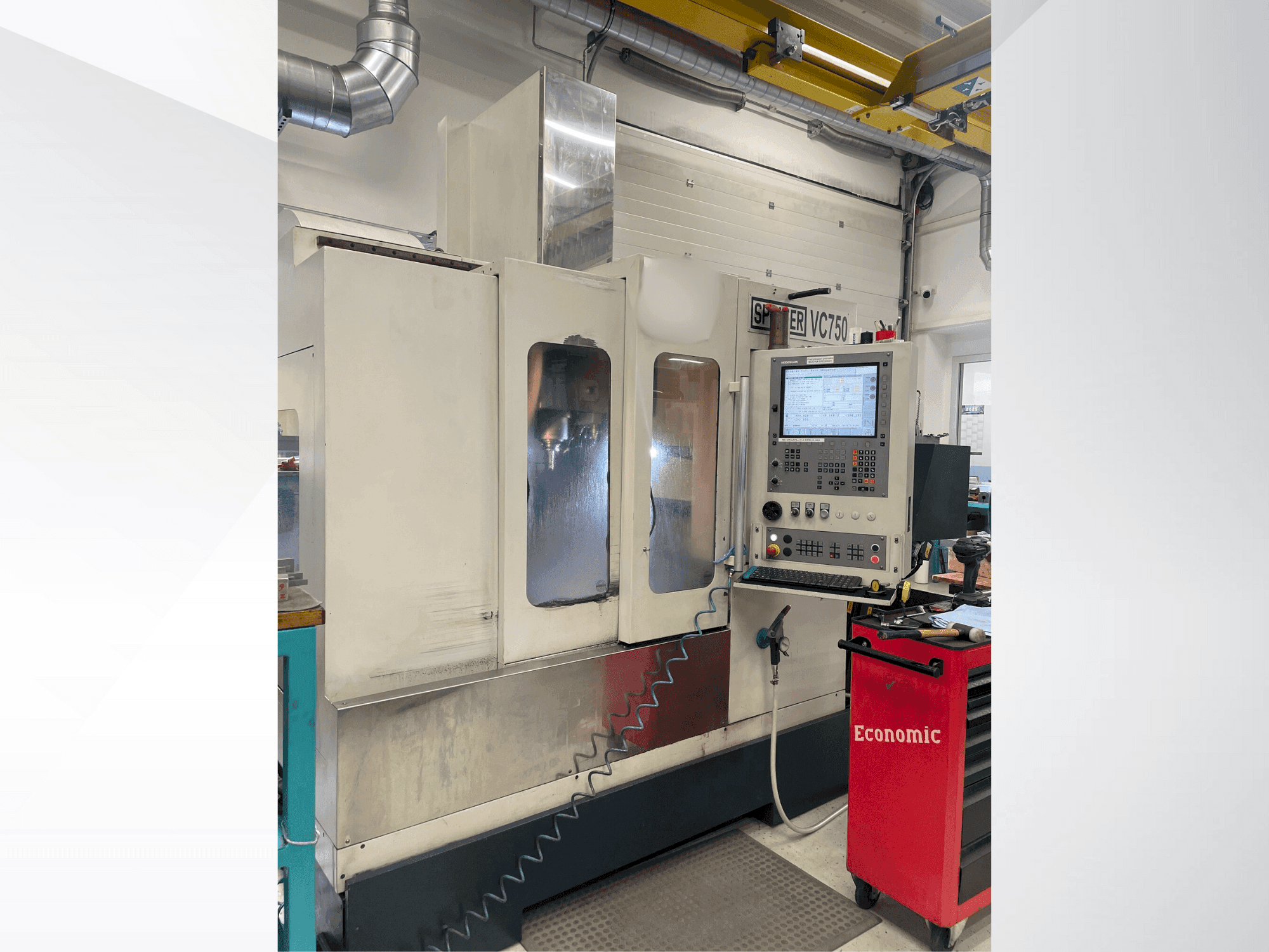 Front view of SPINNER VC 750 machine