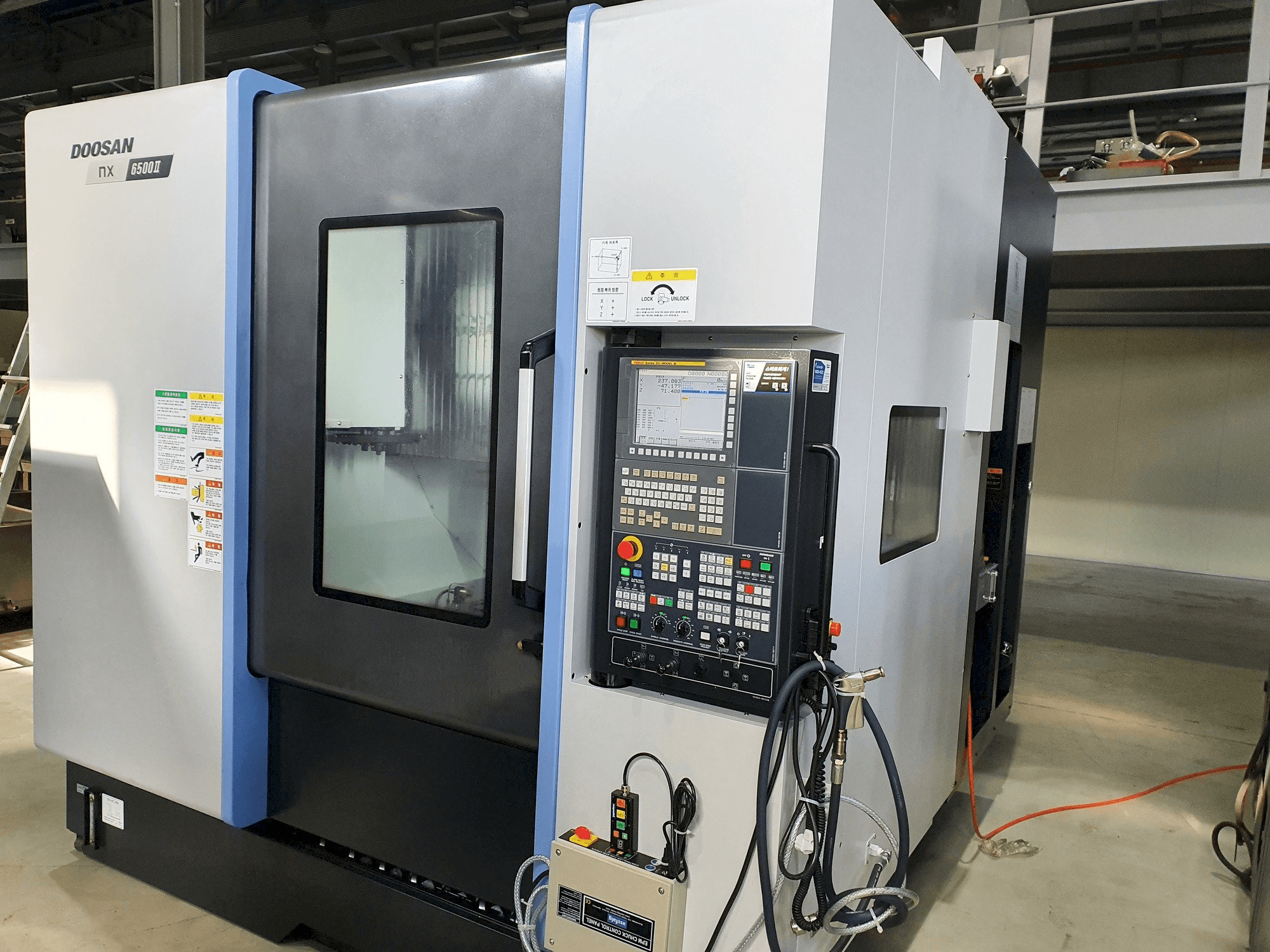 Front view of Doosan NX6500Ⅱ machine