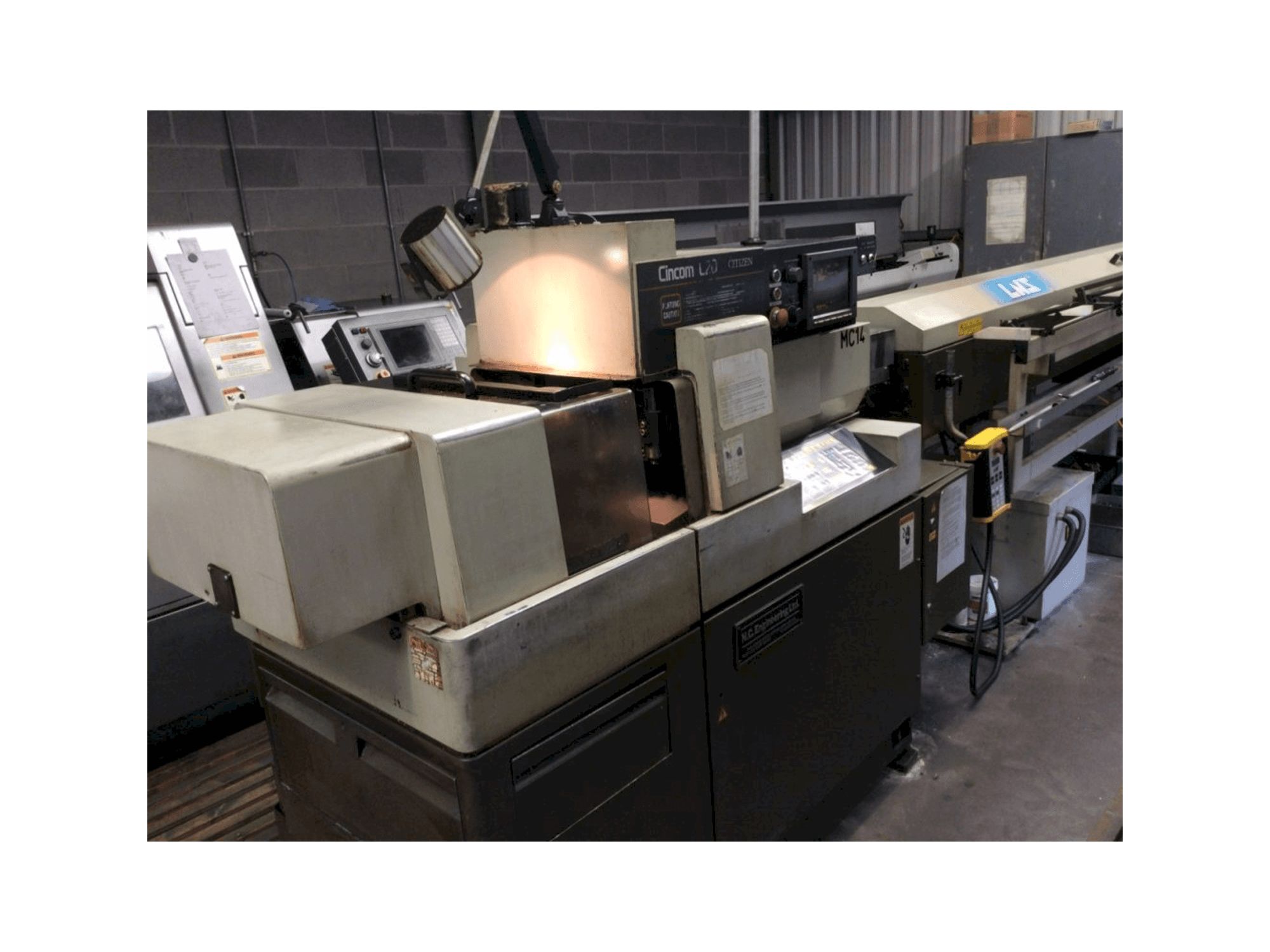 Front view of Citizen Cincom L320 machine