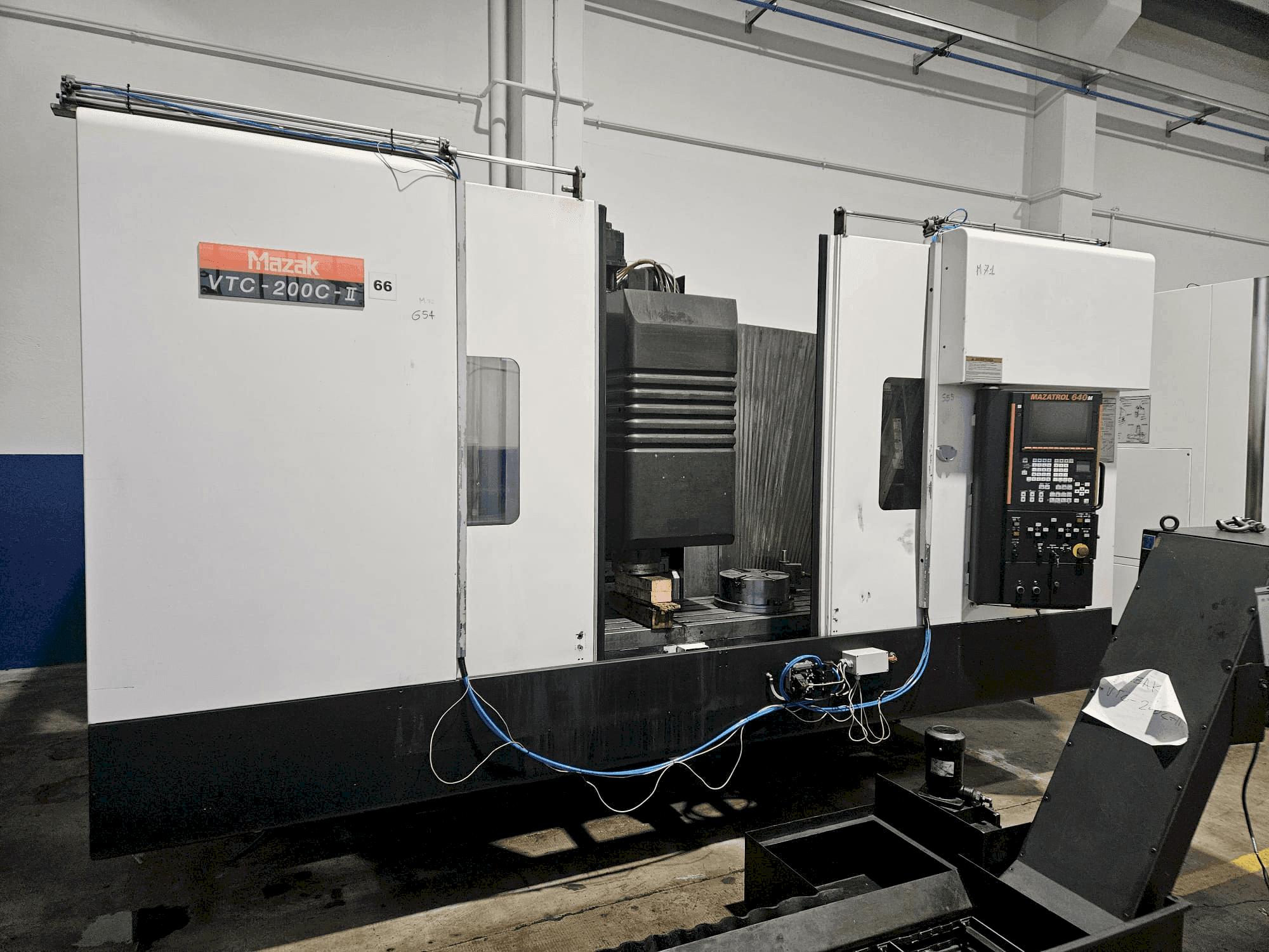 Front view of Mazak VTC 200 C II machine