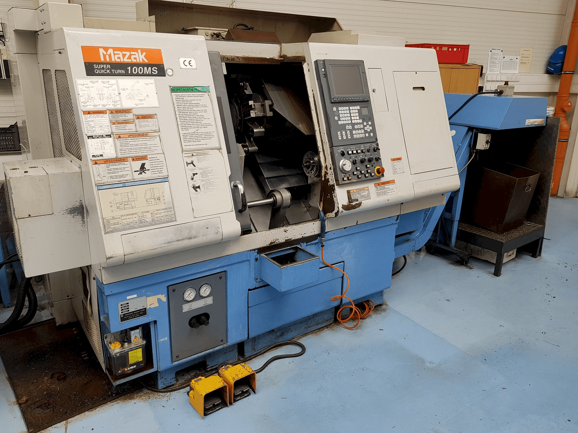 Front view of Mazak STN-100MS machine