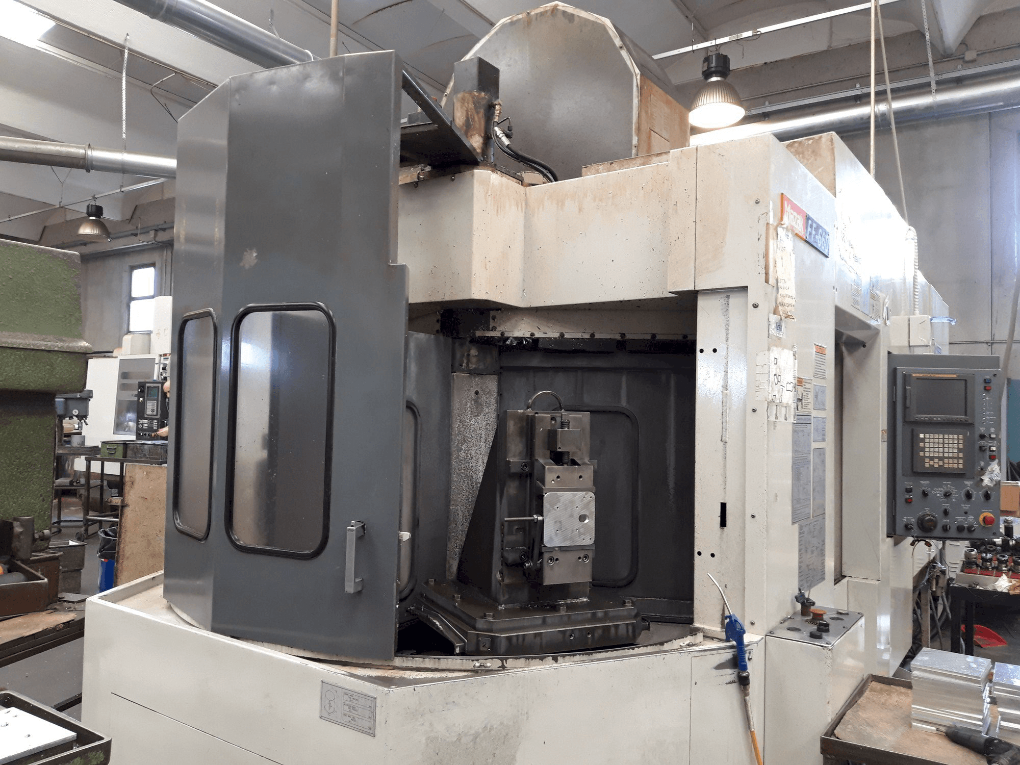 Front view of Mazak FF-660 machine