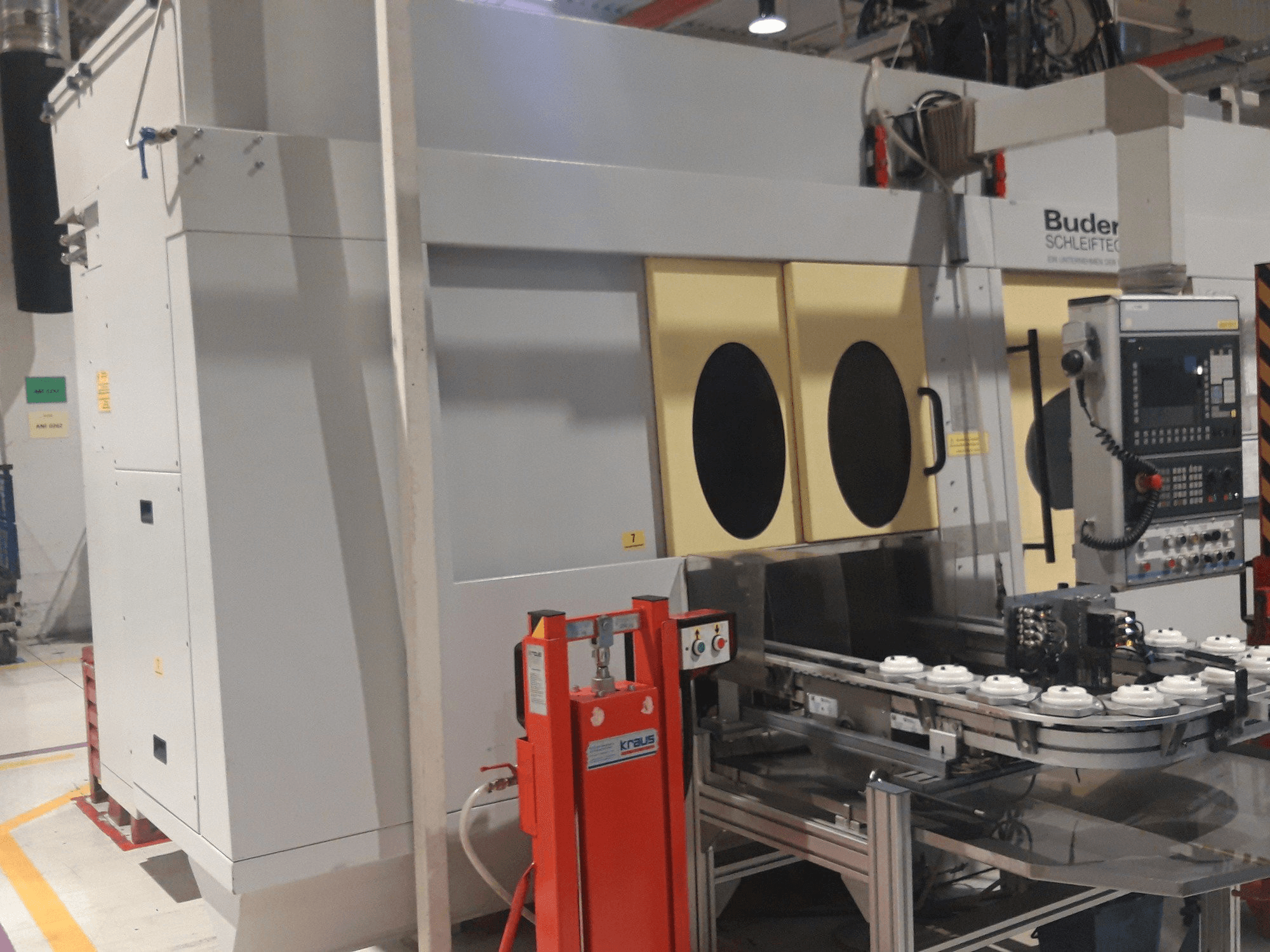 Front view of Budeurus CNC 245 + Automation machine