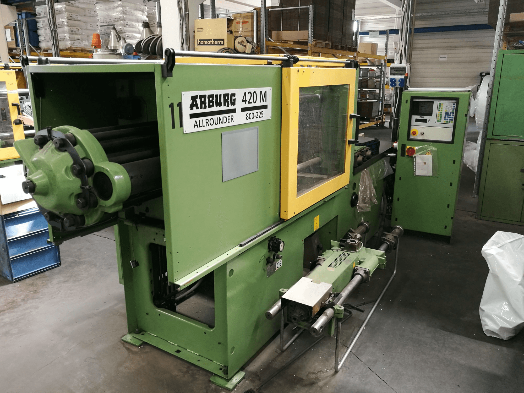 Left view of Arburg 420M 800-225 Machine