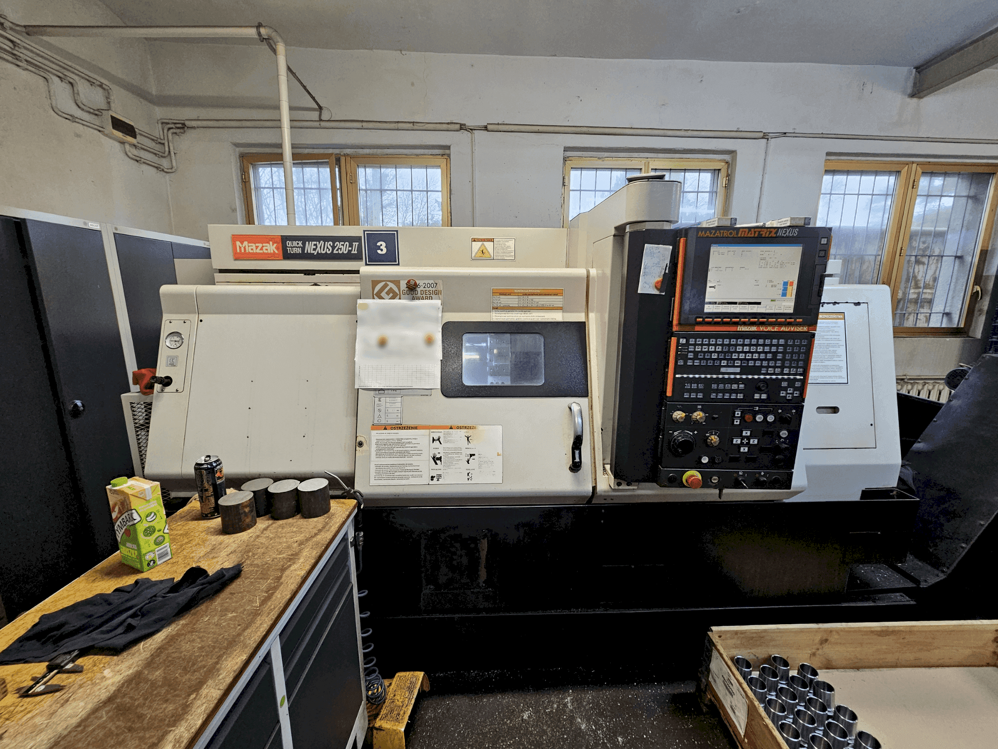 Front view of Mazak QUICKTURN NEXUS 250-II machine