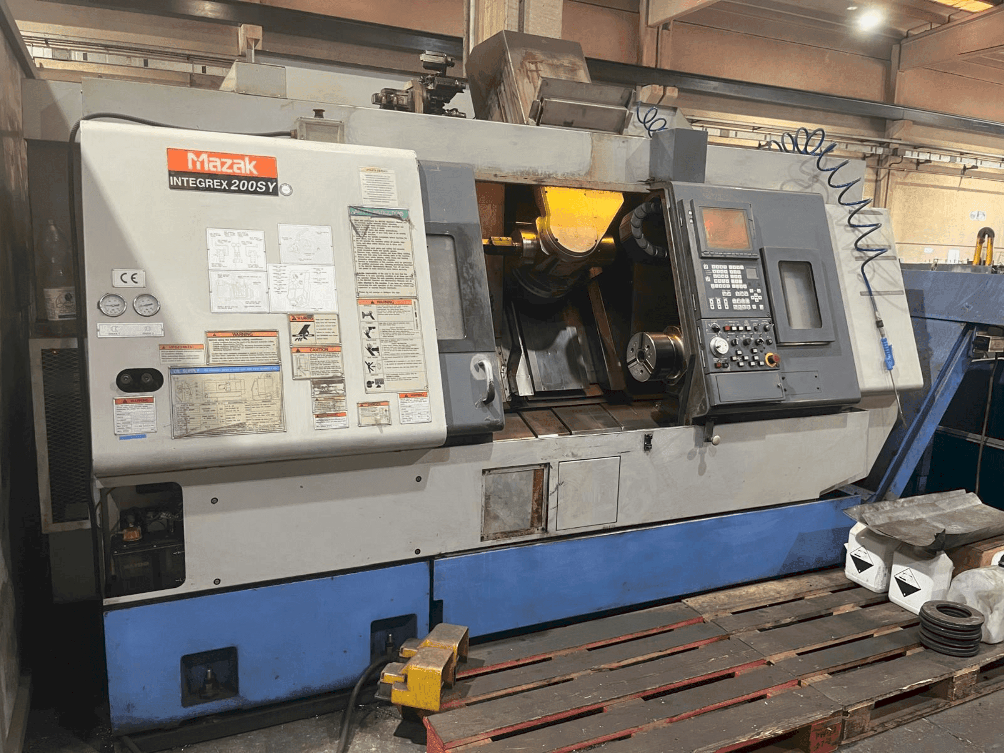 Front view of Mazak INTEGREX 200 SY machine
