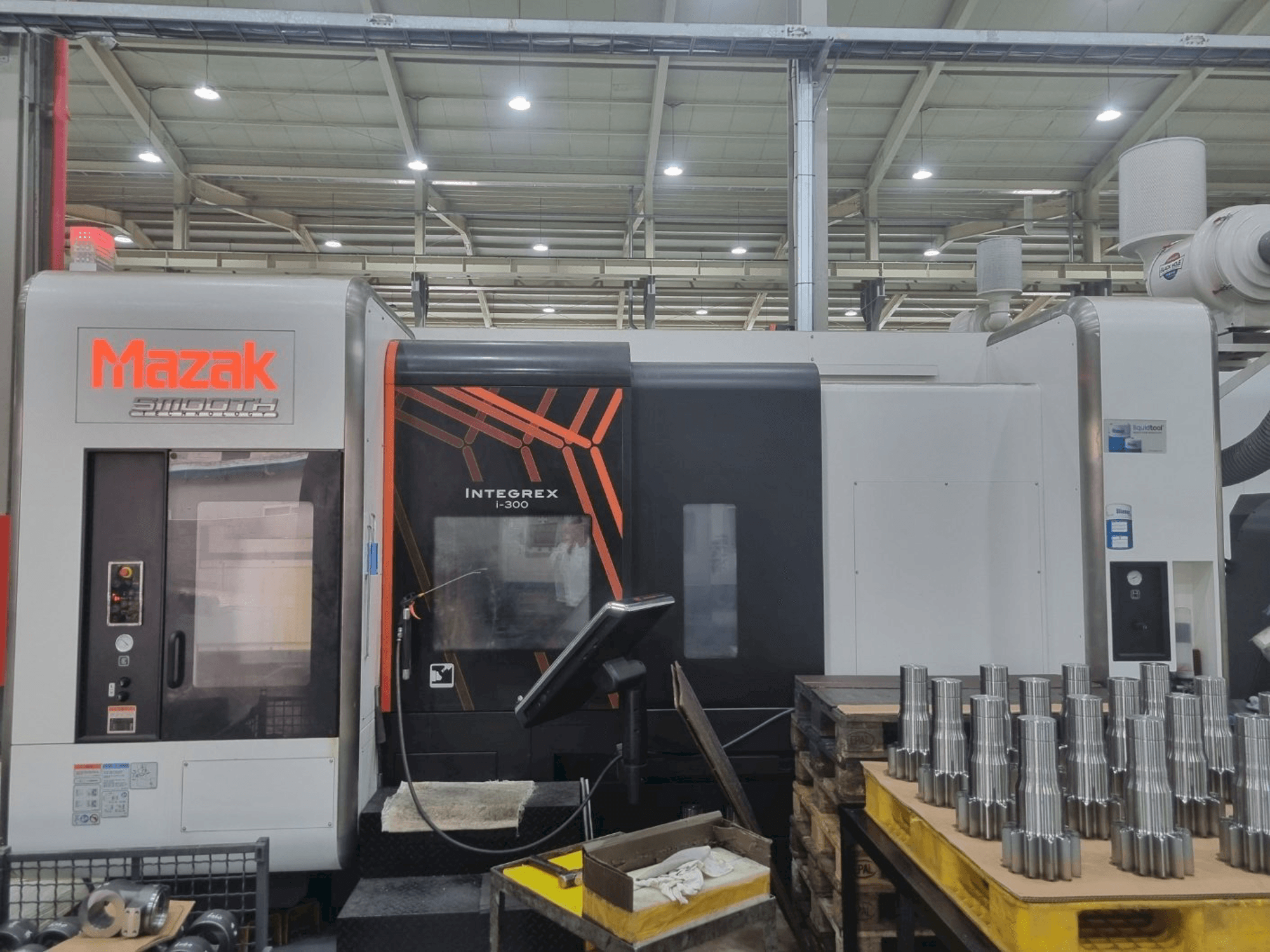 Front view of Mazak machine