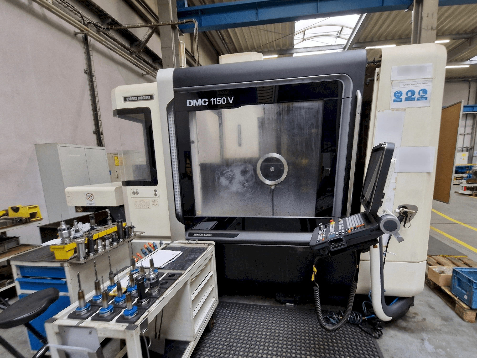 Front view of DMG MORI DMC 1150 V machine