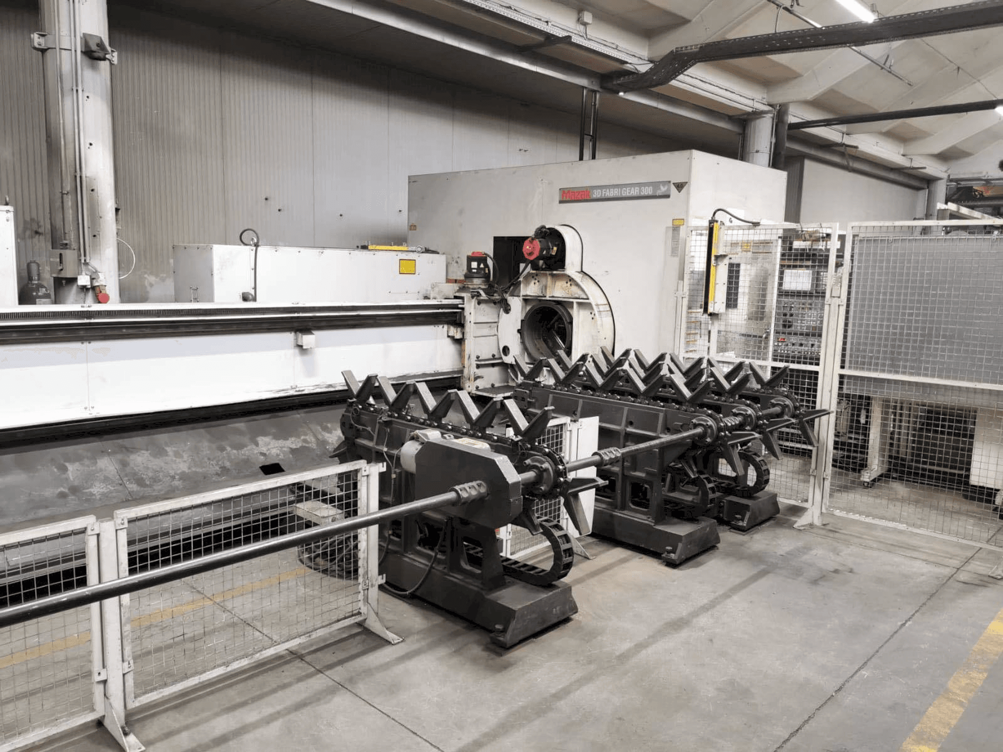 Front view of Mazak 3D Fabri Gear 300V machine
