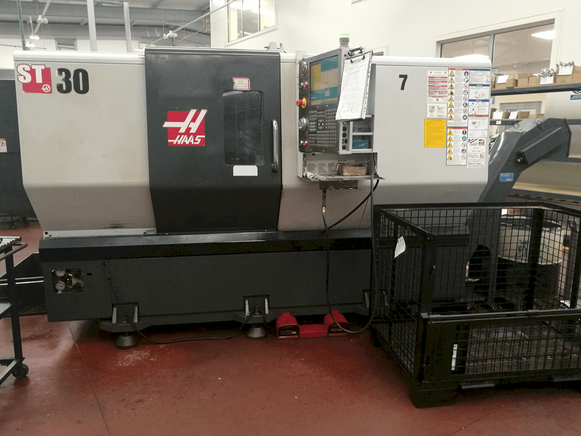 Front view of HAAS ST-30 machine