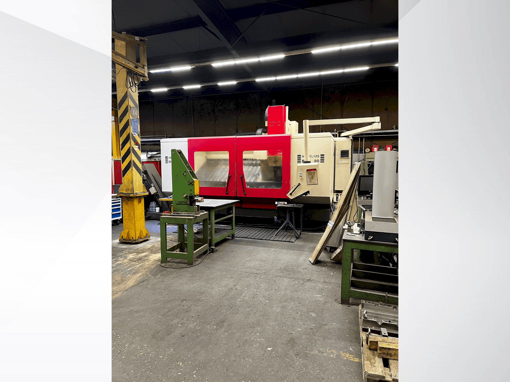 Front view of HEDELIUS BC 80 machine