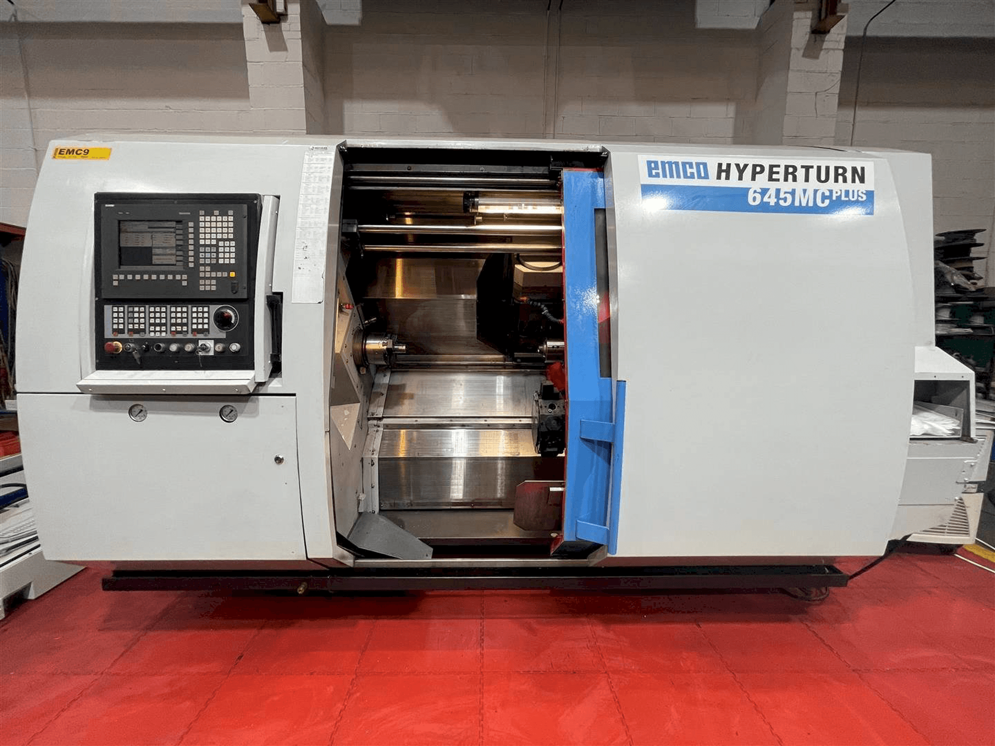 Front view of EMCO Hyperturn 645MC Plus machine