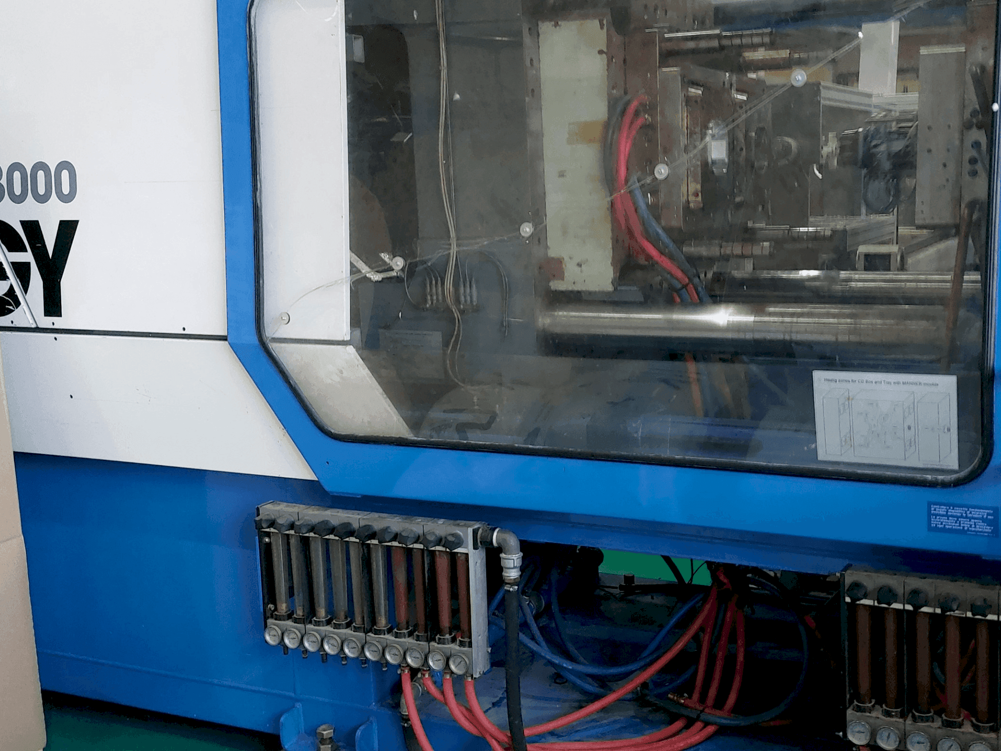 Front view of Netstal S 300 – 1700 machine