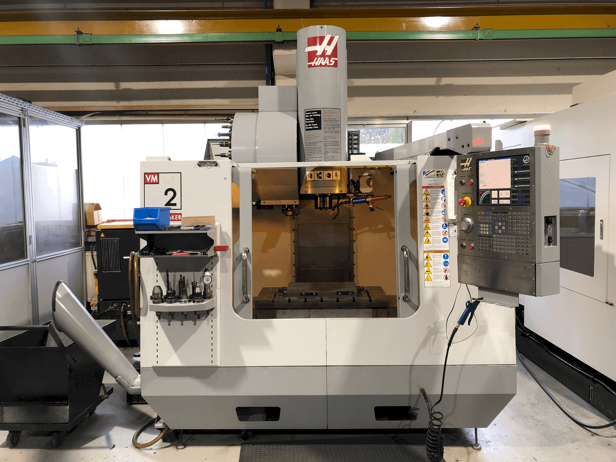 Front view of HAAS VM-2HF machine
