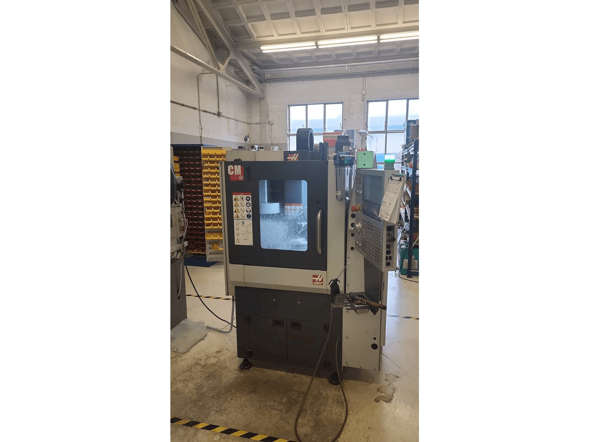 Front view of HAAS CM-1 machine