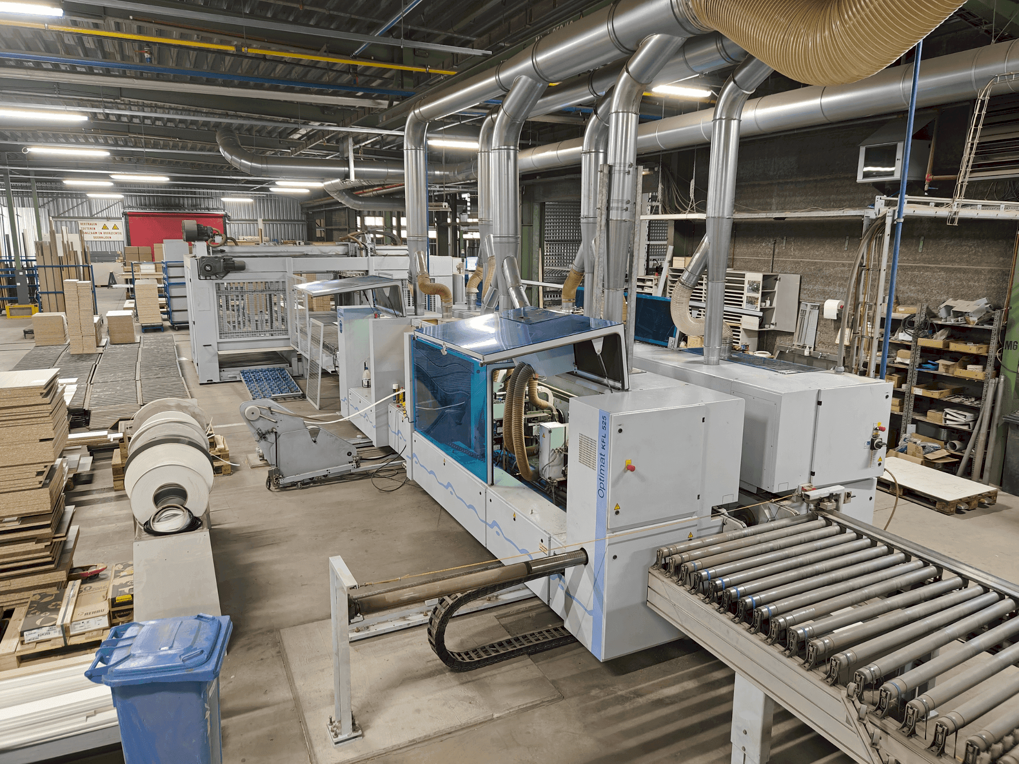 Front view of HOMAG Edgebanding line machine