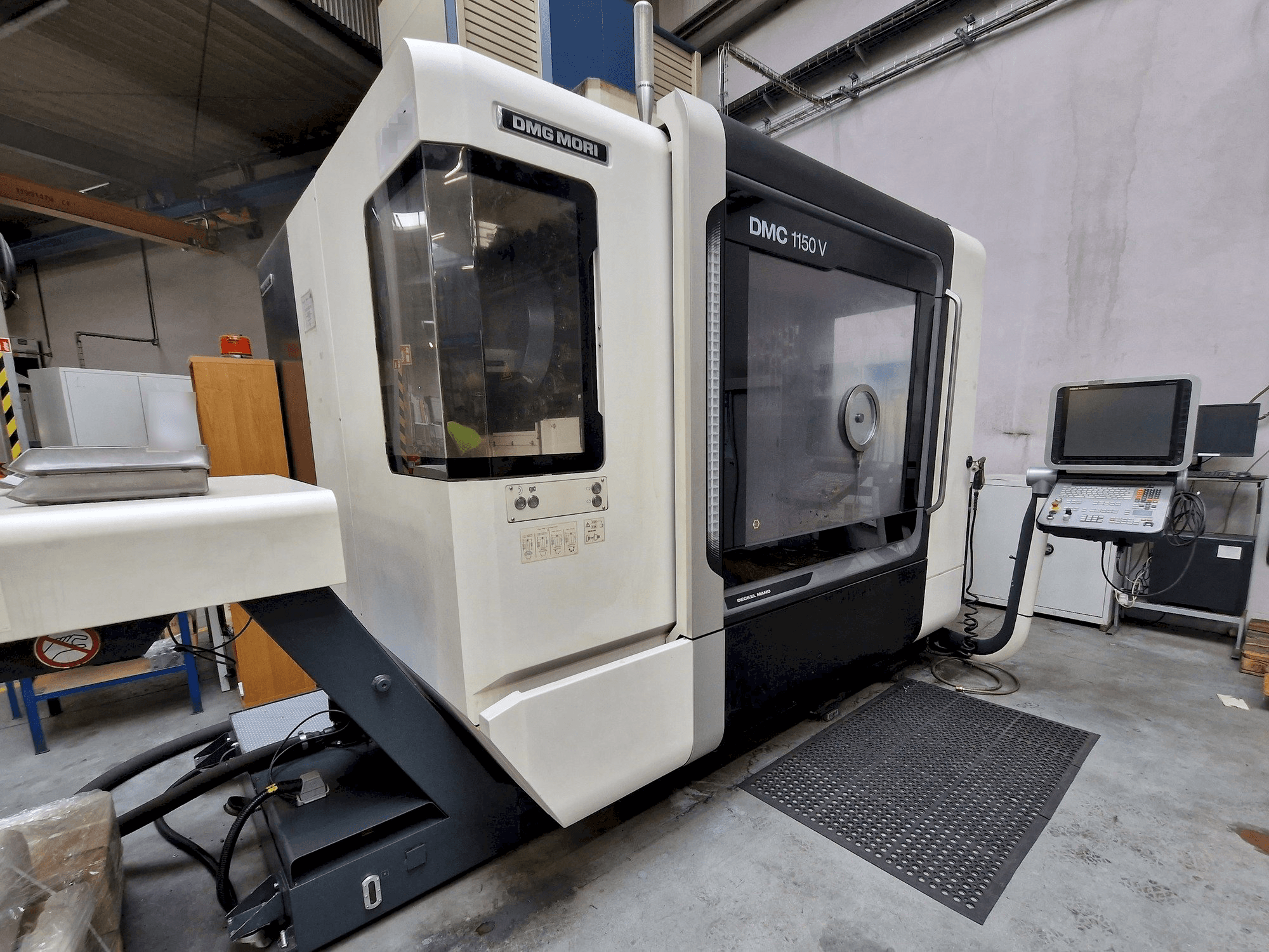 Left side view of DMG MORI DMC 1150 V machine
