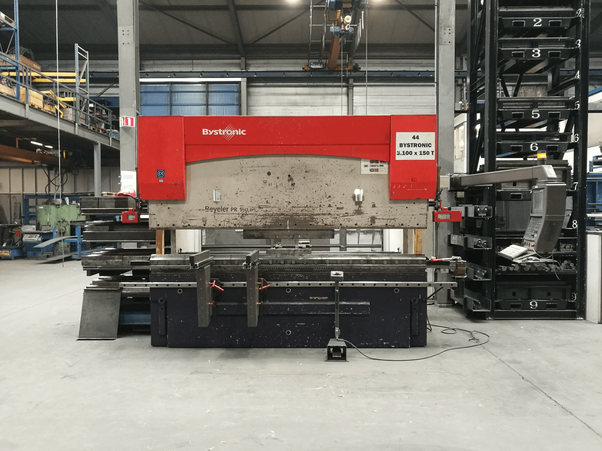 Front view of Bystronic PR 1500 X 3100 Machine