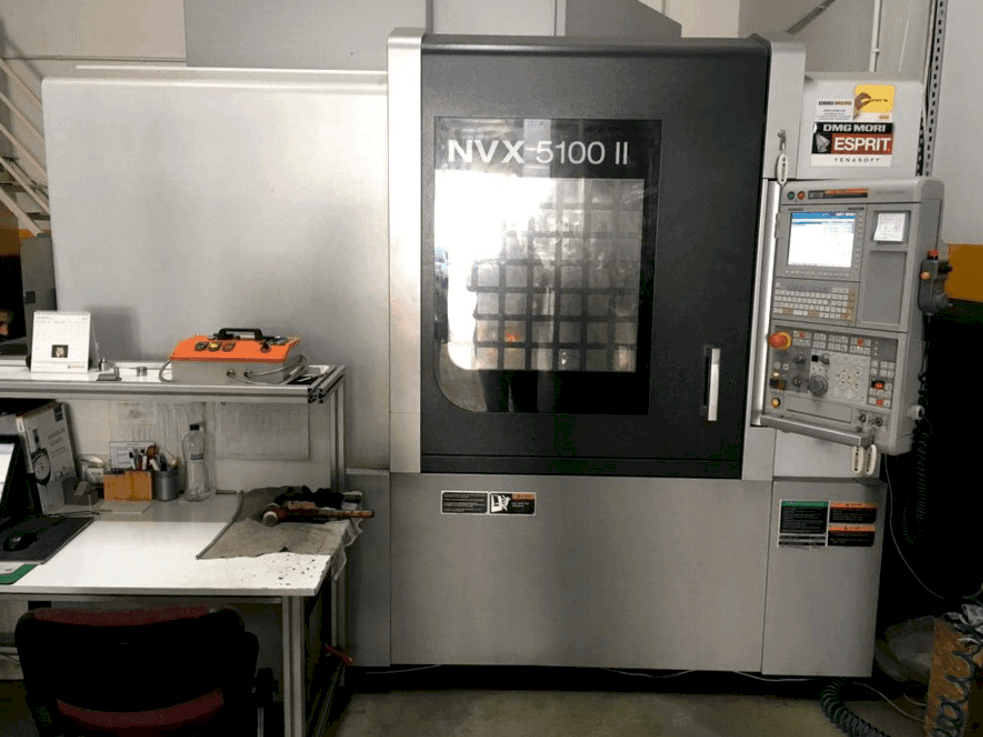 Front view of DMG Mori Seiki NVX-5100 II machine