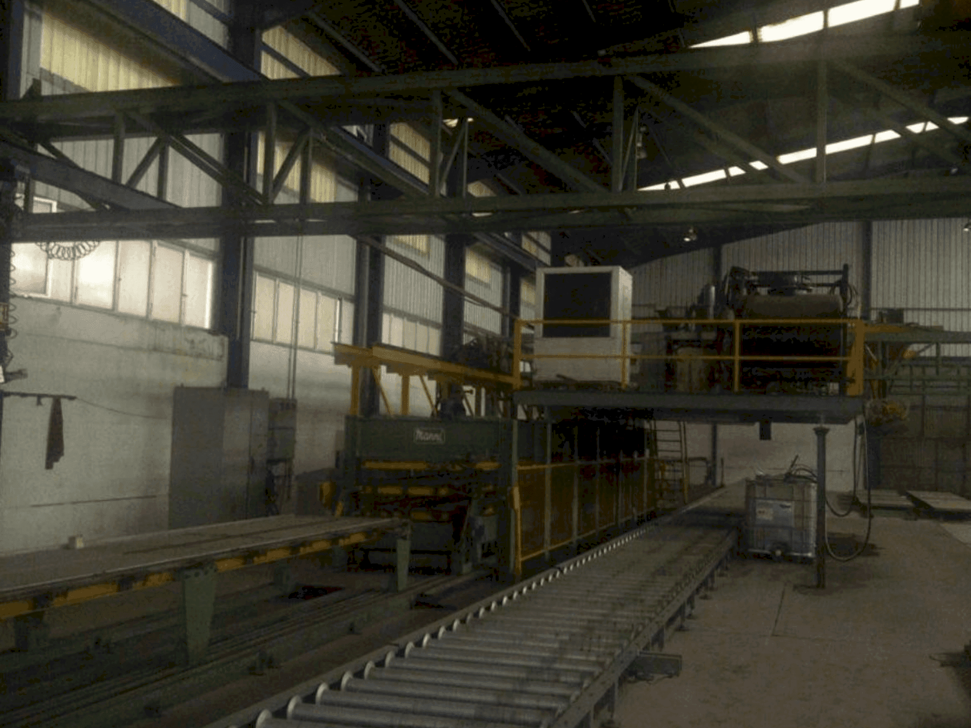 Front view of MANNI Sandwich Panel Production Line machine