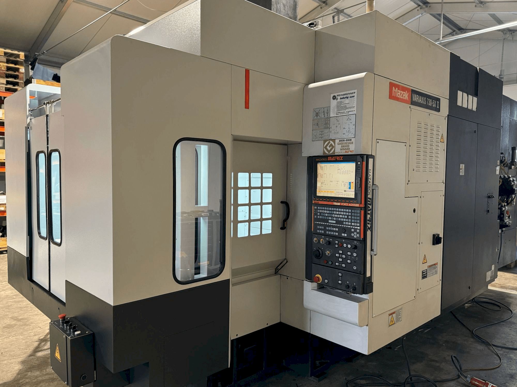 Front view of Mazak Variaxis 730-5X II machine