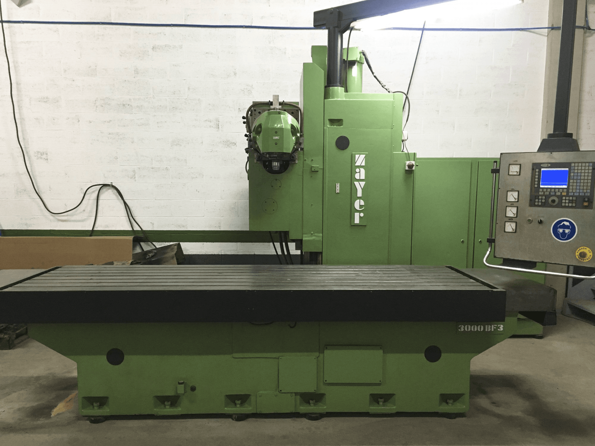 Front view of Zayer 3000 BF3 machine