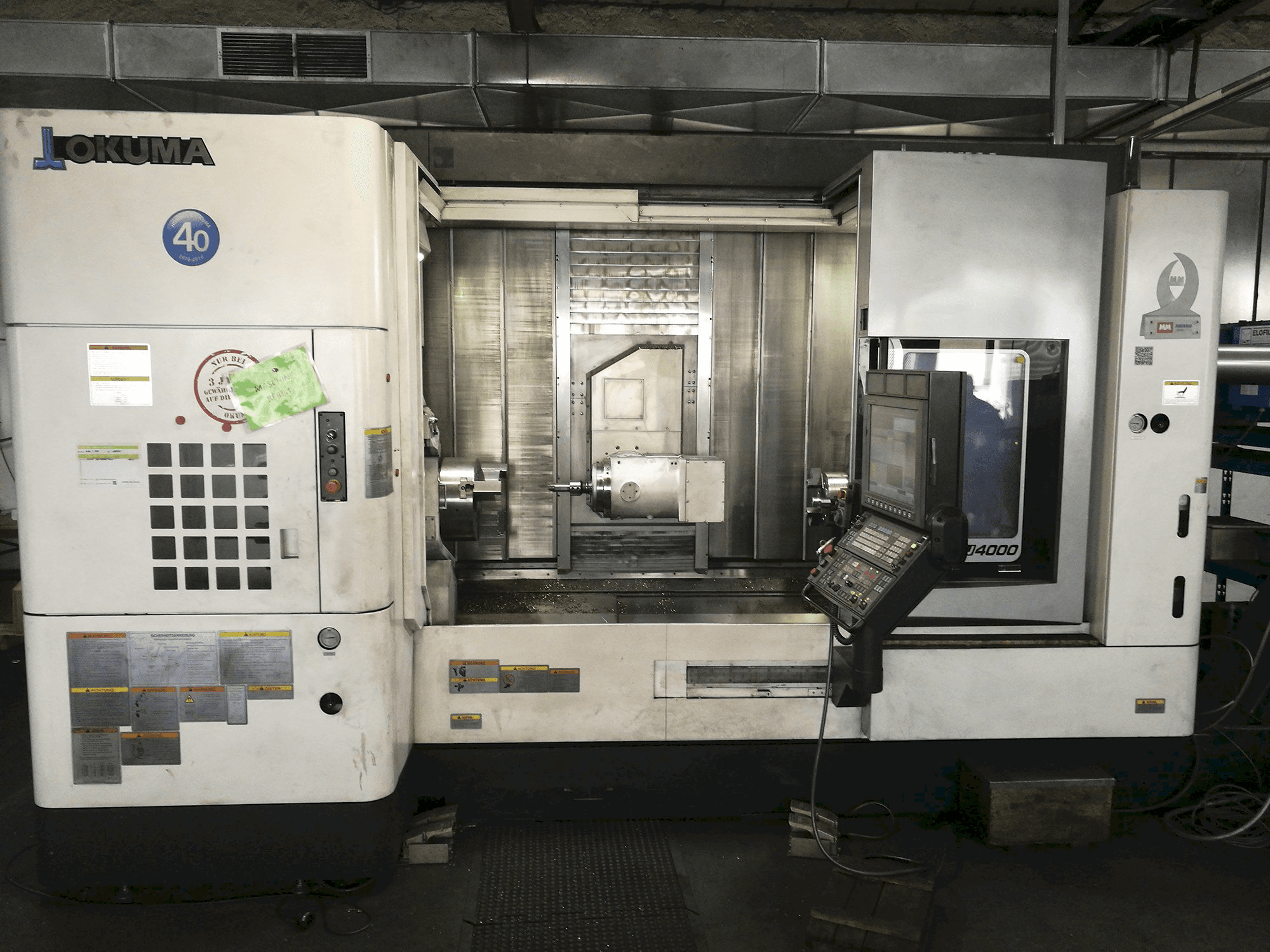 Front view of Okuma MULTUS U4000 Machine