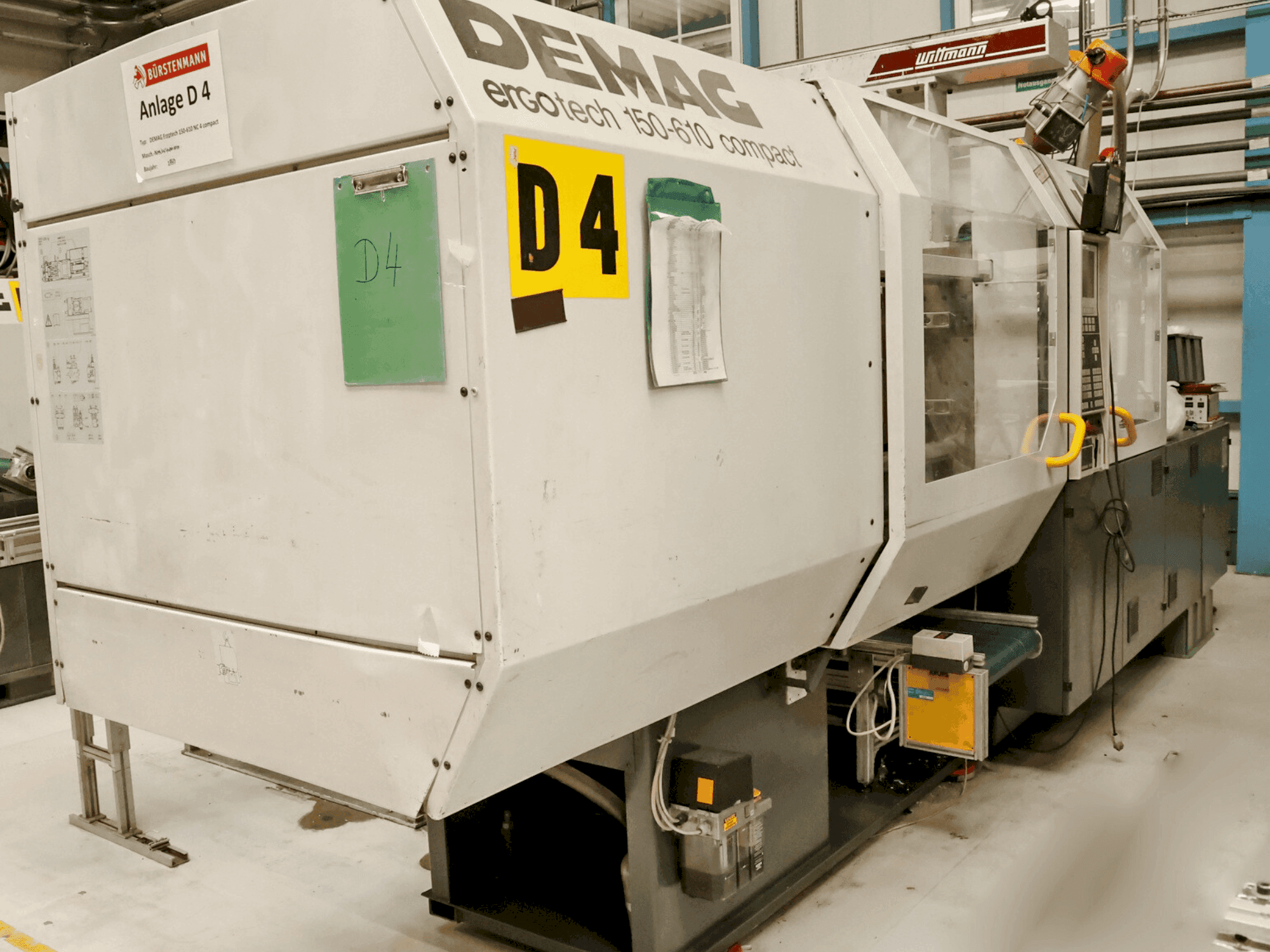 Front view of DEMAG Ergotech 150-610 NC 4 machine
