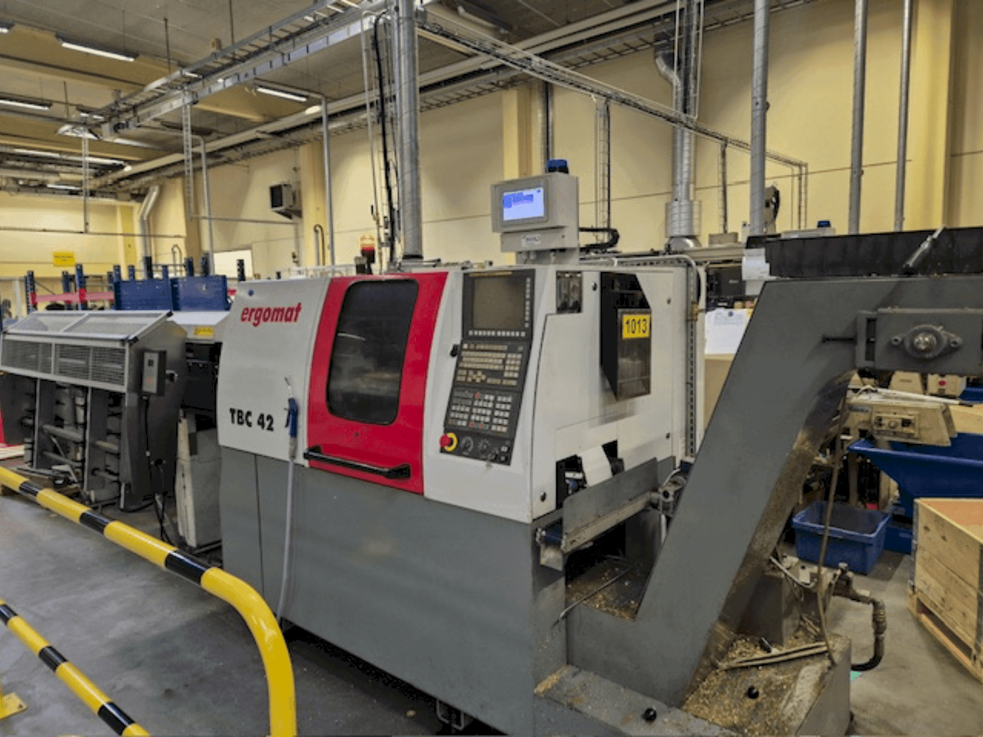 Front view of ERGOMAT TBC-42 machine