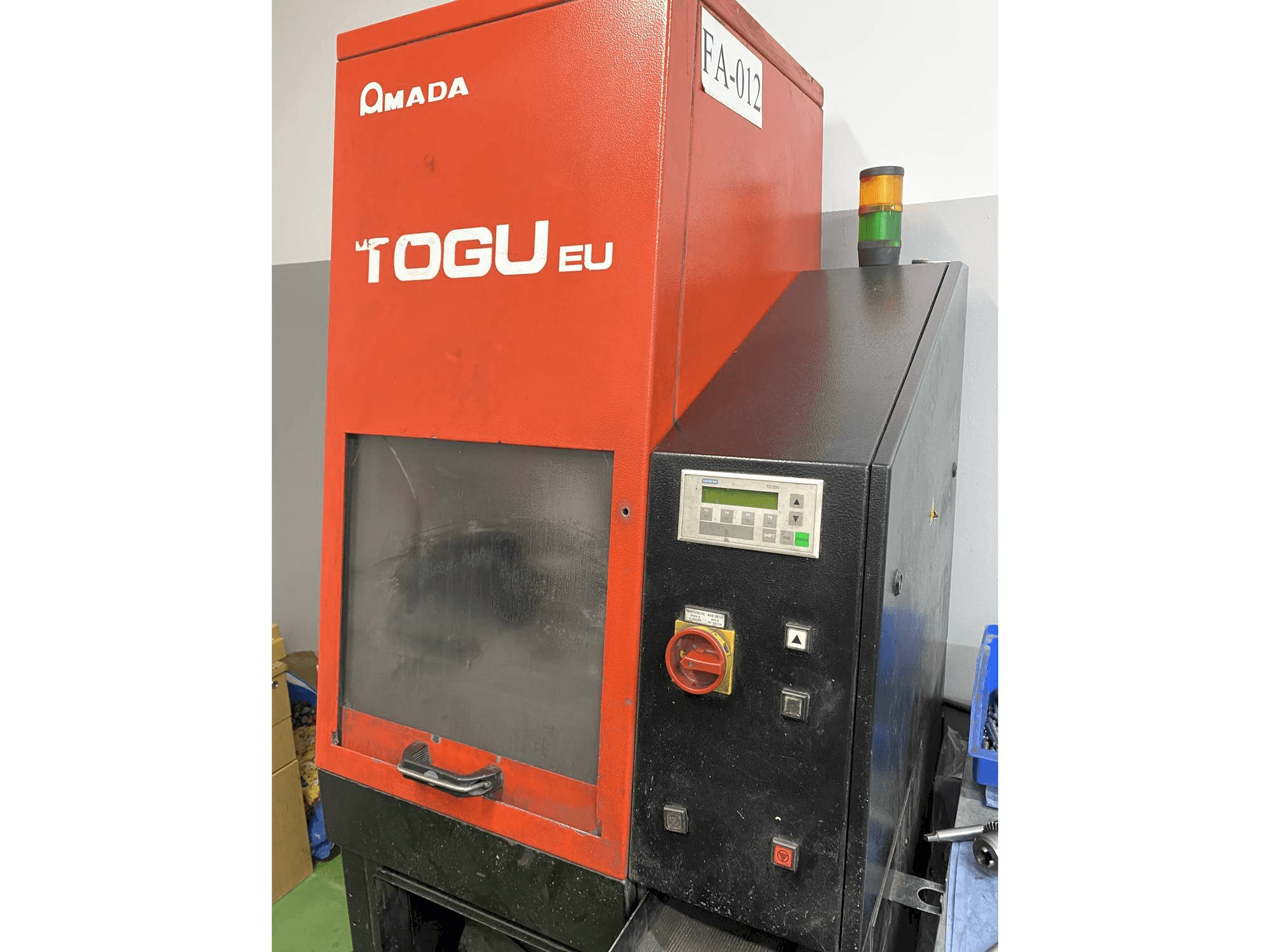 Front view of AMADA Togu EU machine