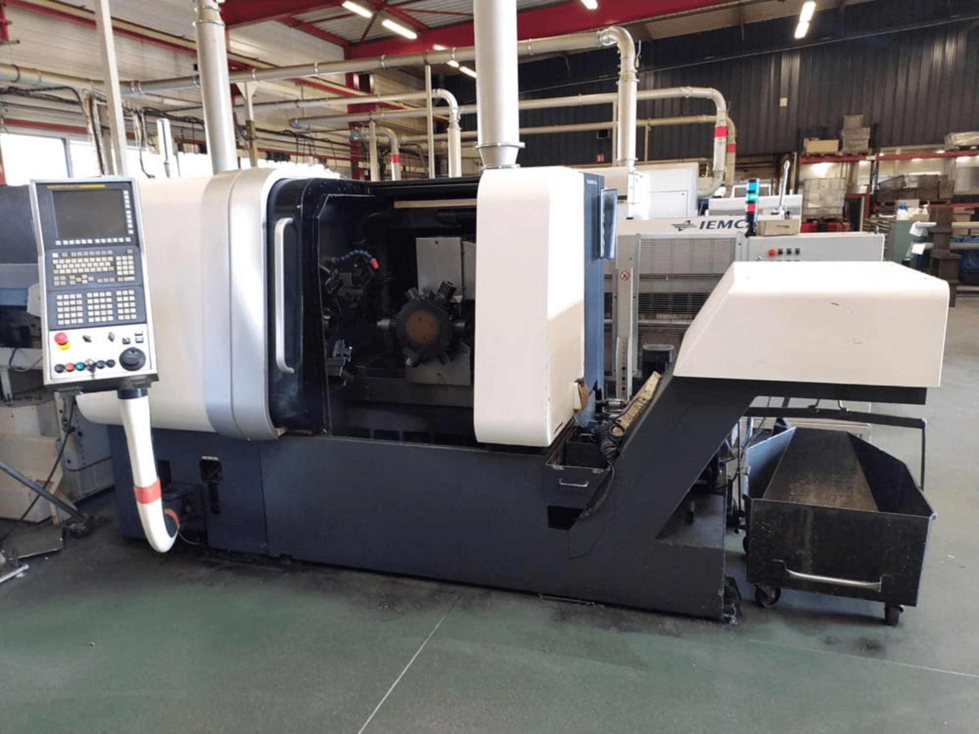 DMG GILDEMEISTER MSL60/7 Turn-Mill Centre, front view, showing control panel and open work area, highlighting its industrial design.