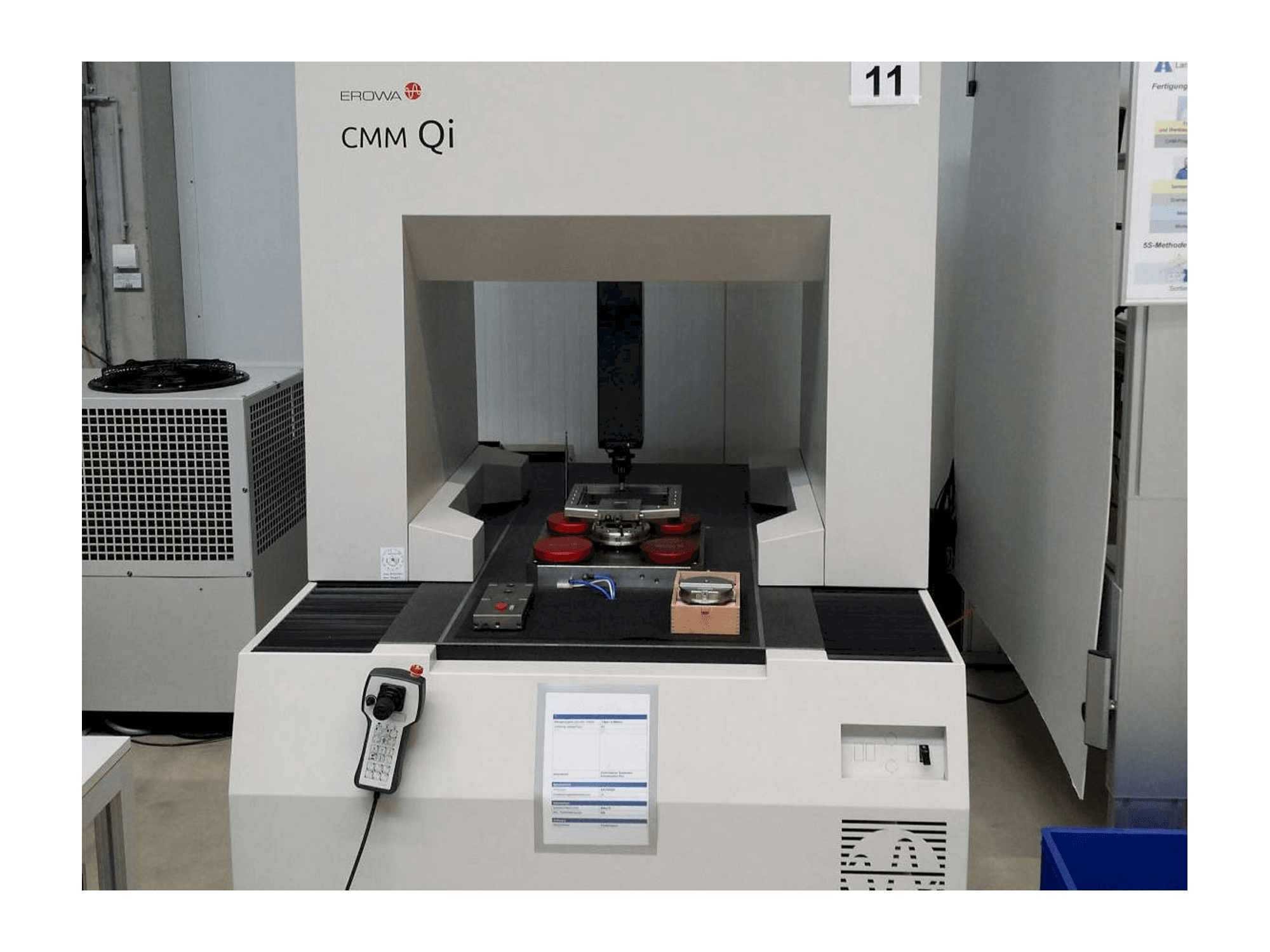 Front view of EROWA CMM Qi machine