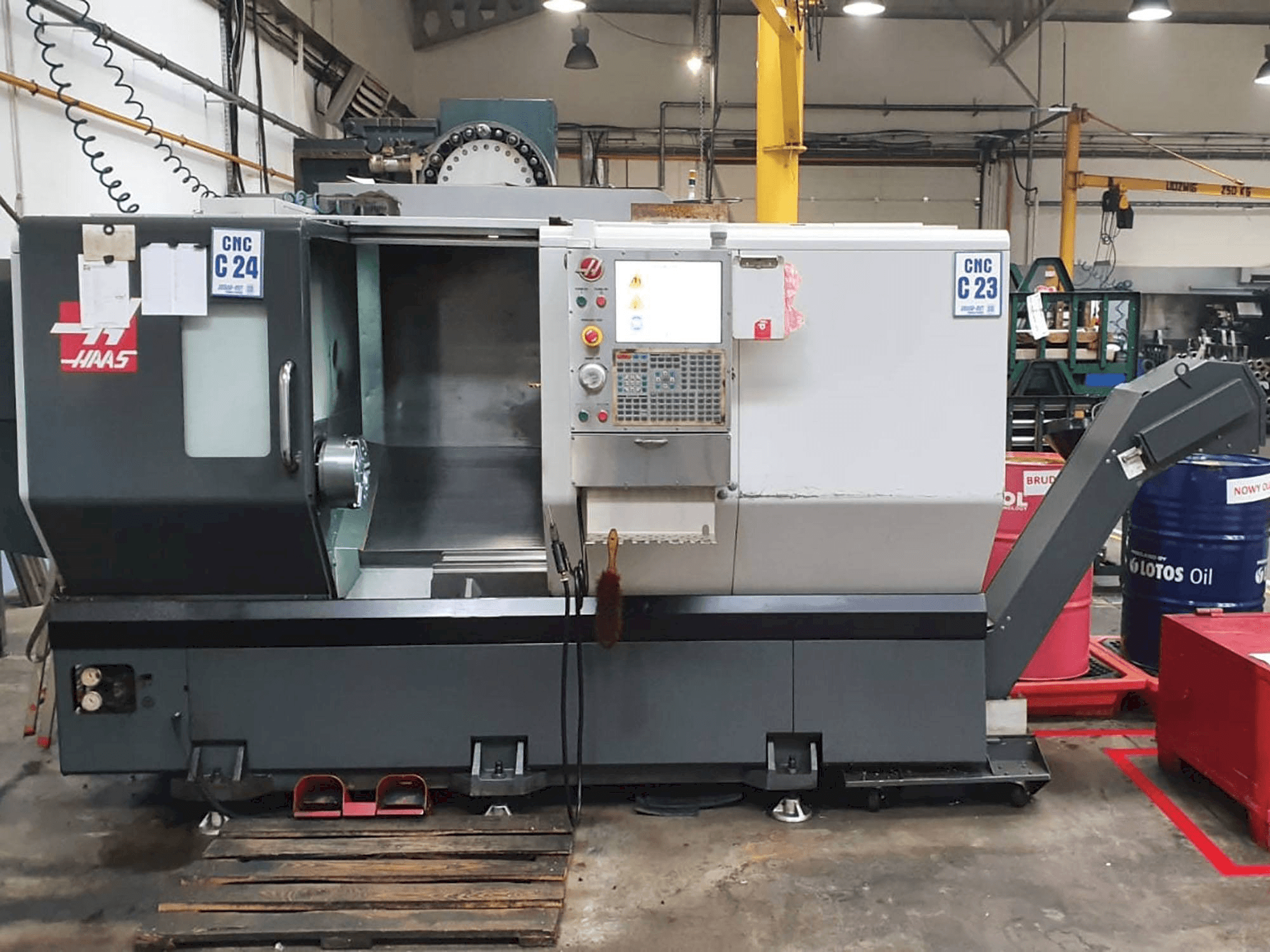 Front view of HAAS ST-30 machine