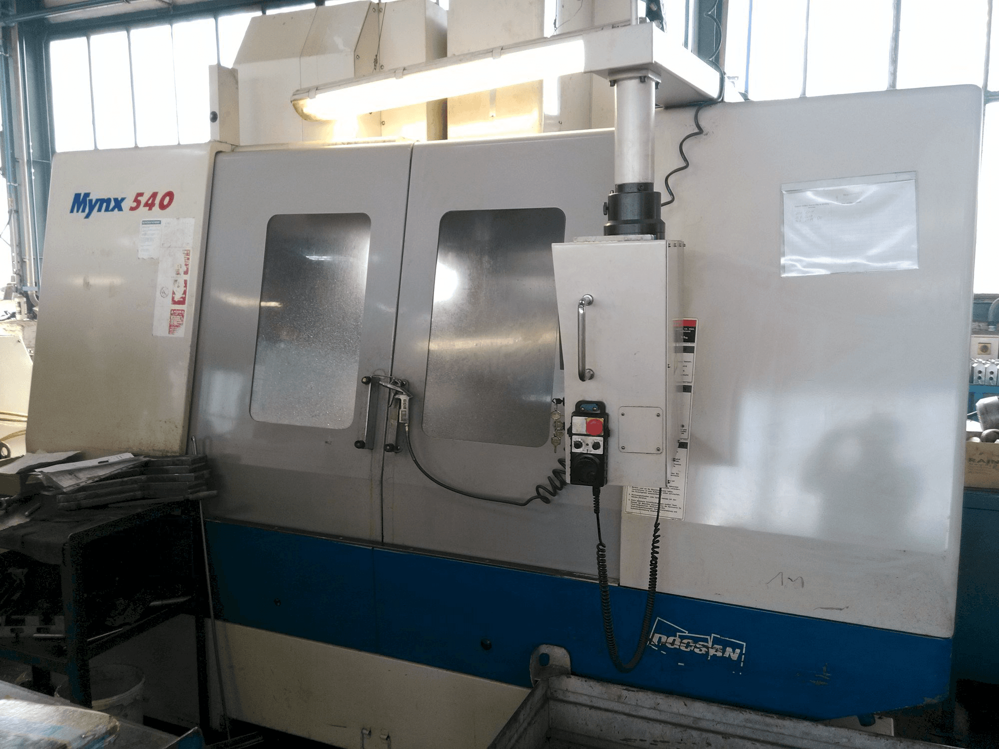 Front view of Doosan Mynx 540 machine