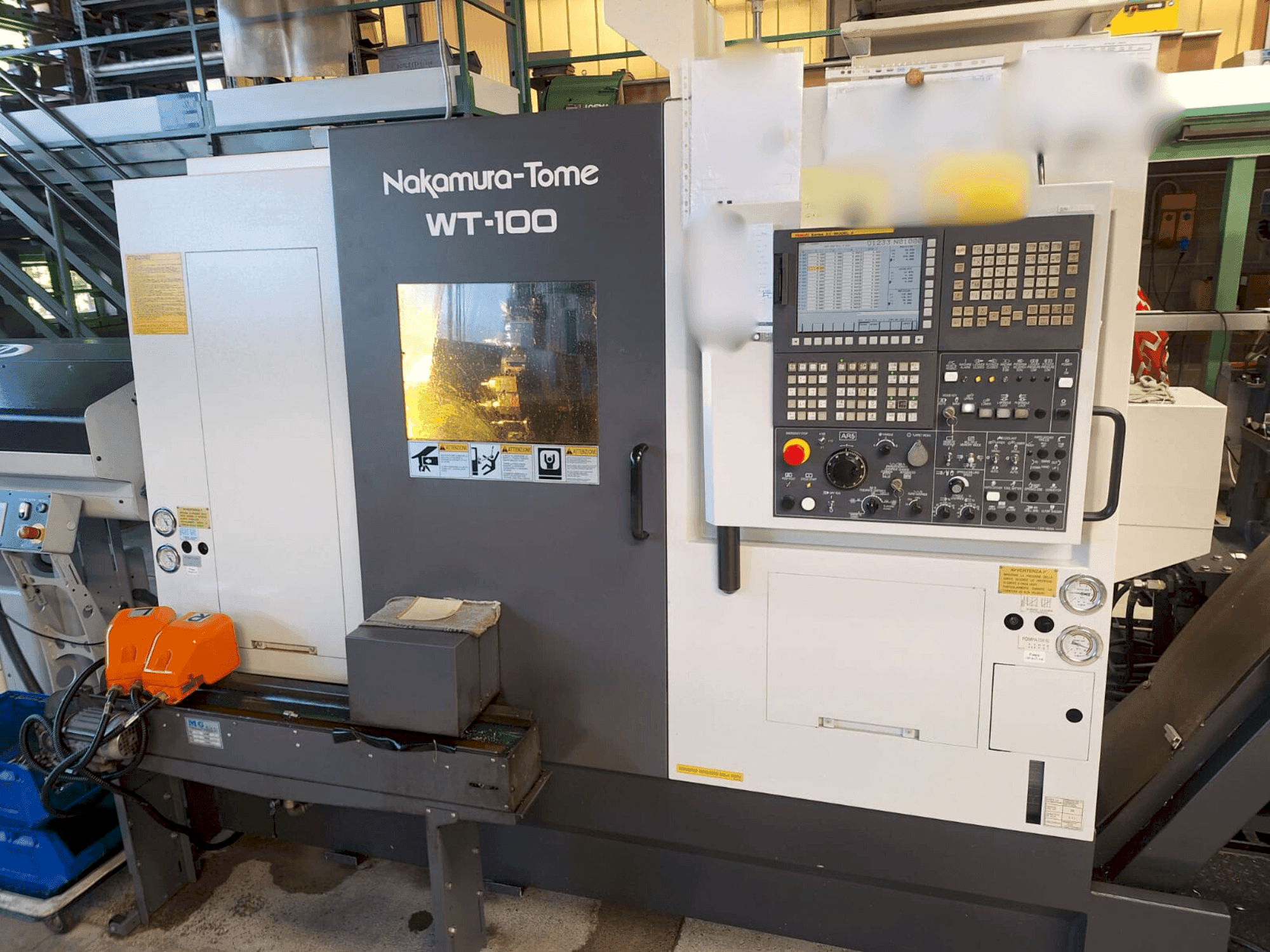 Front view of NAKAMURA-TOME WT-100 machine