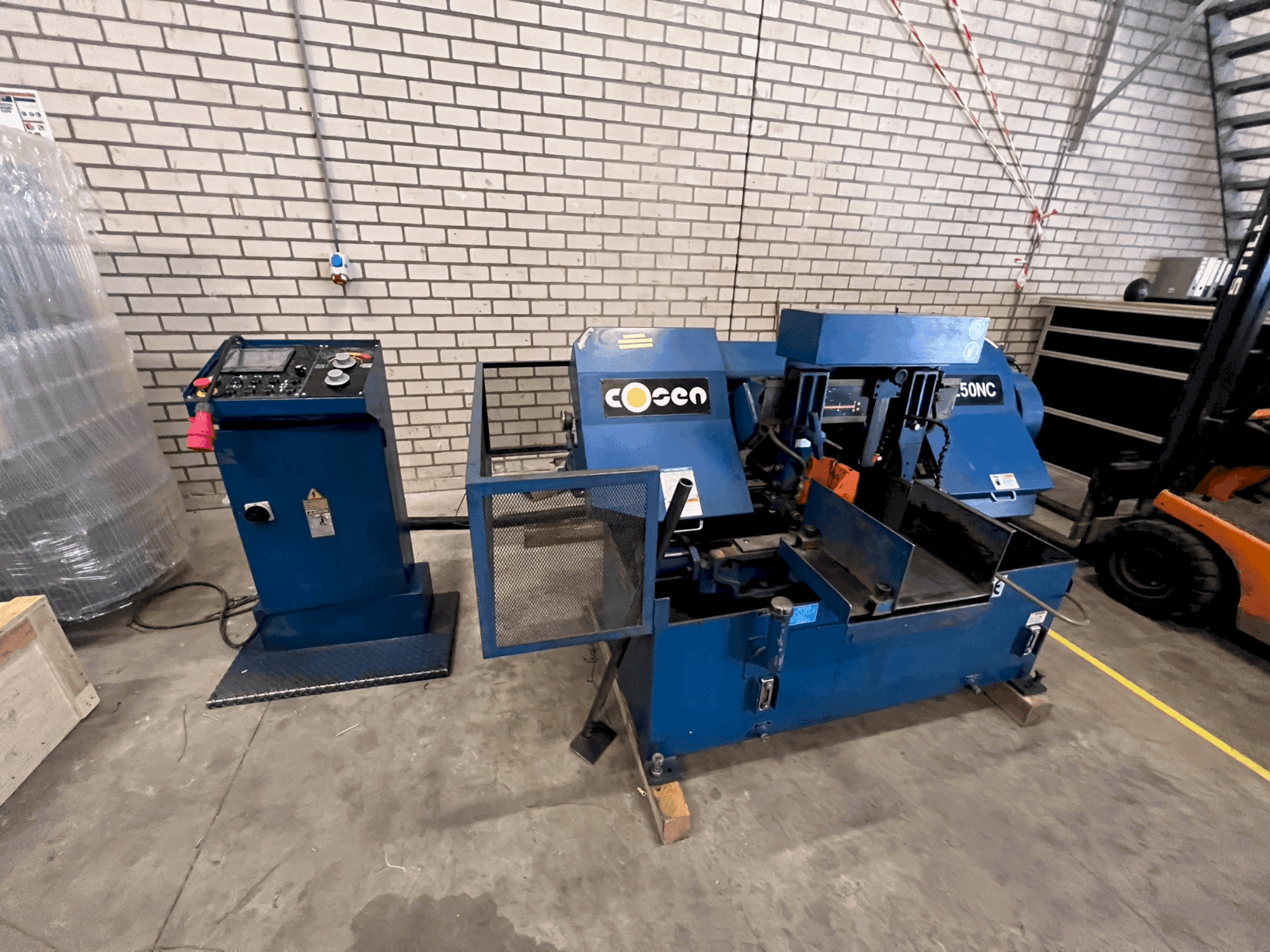 Front view of Cosen C-250NC machine