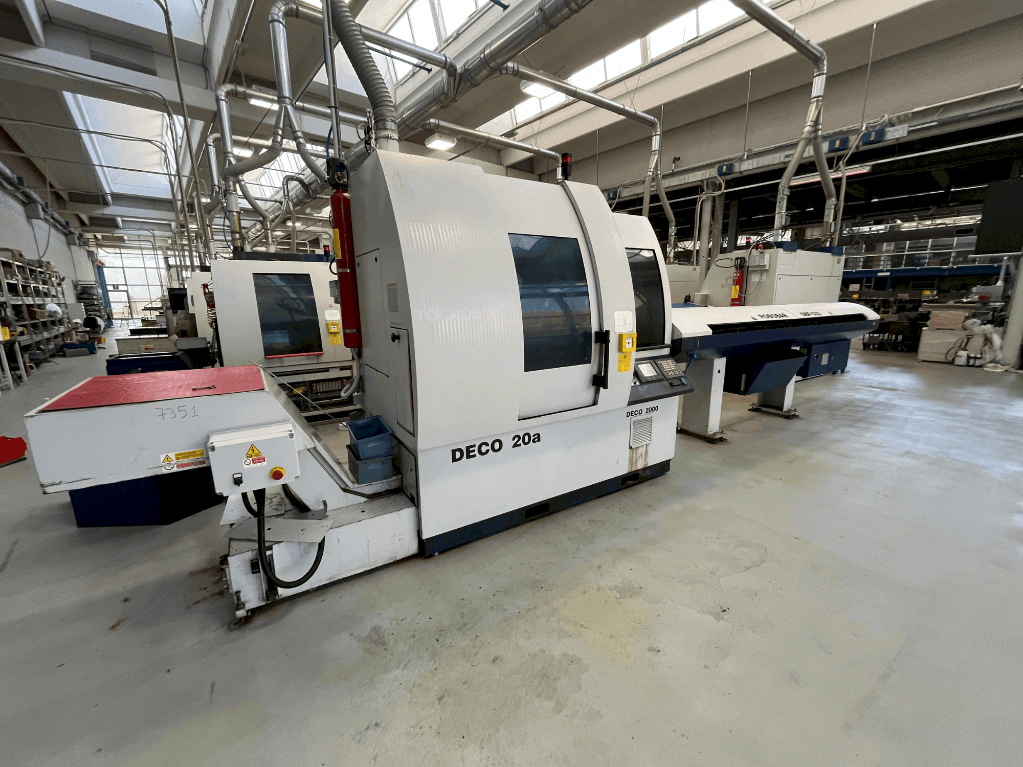 Front view of TORNOS DECO 20A machine